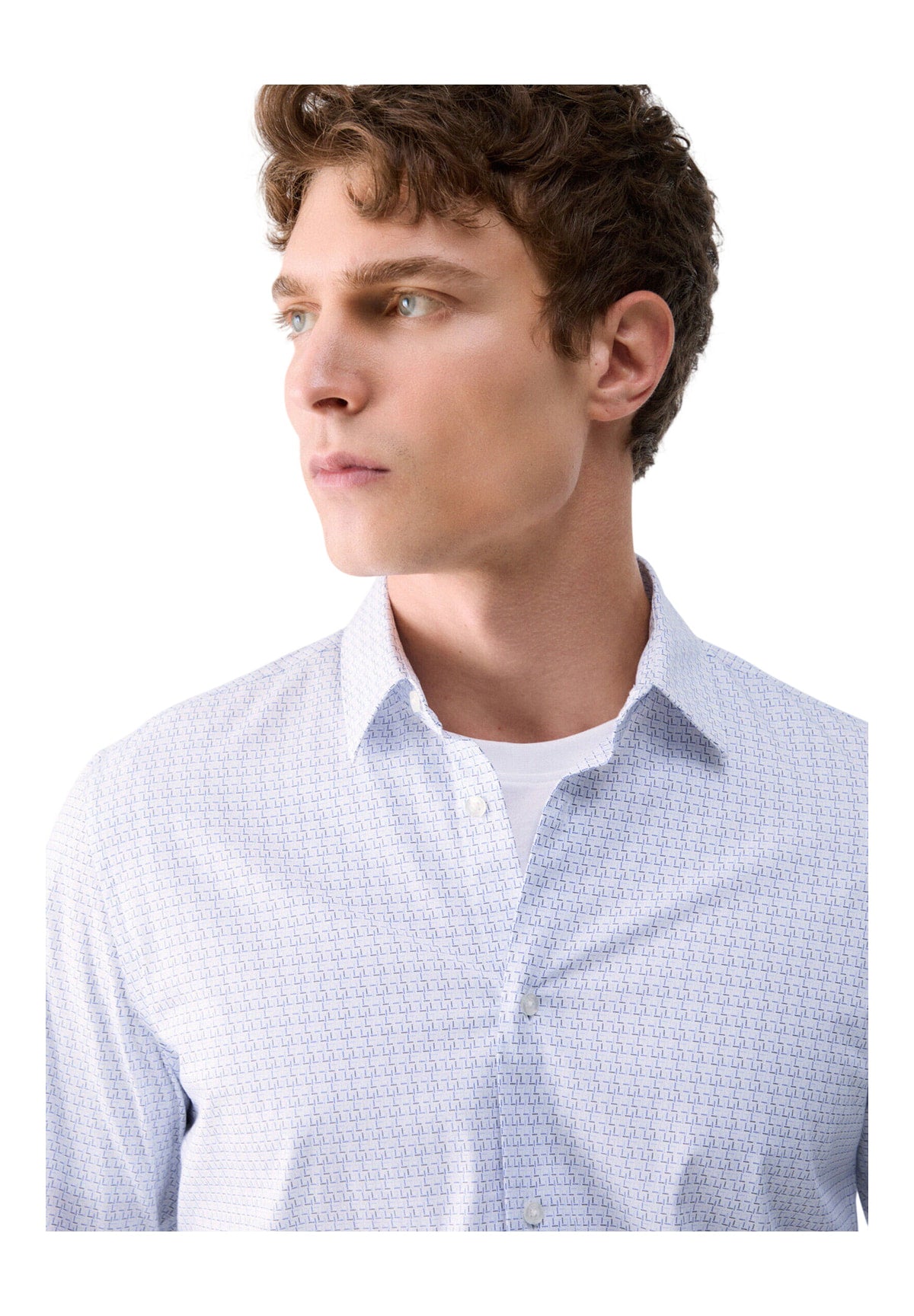 Camicia a Maniche Lunghe QF6004 Cielo Square