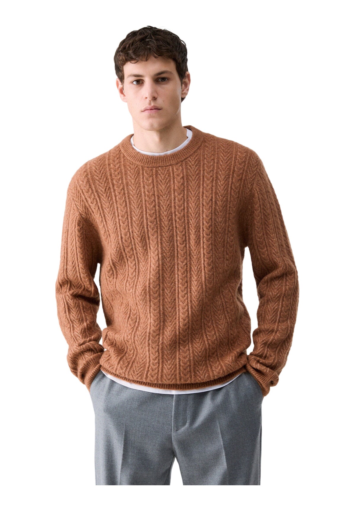 Maglione Girocollo QF6195 Nuez