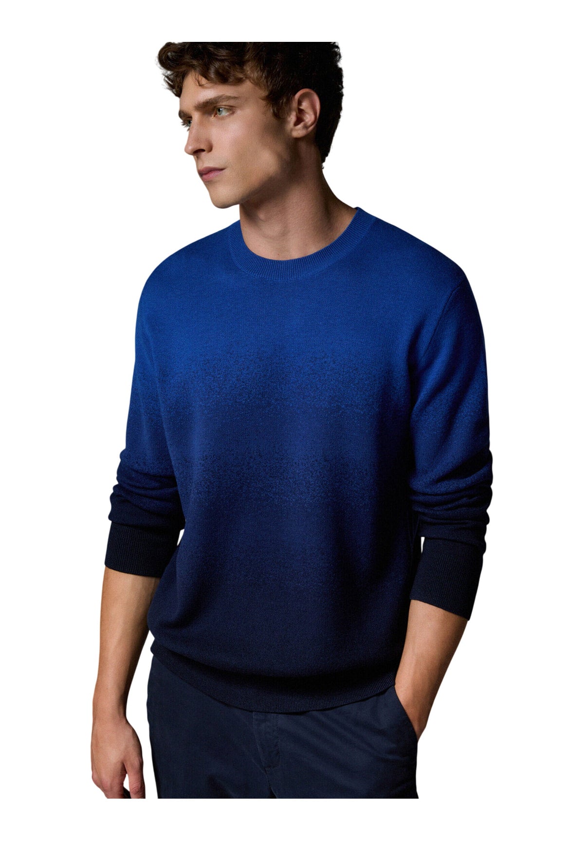 Maglione Girocollo QF6221 Blue Degrade