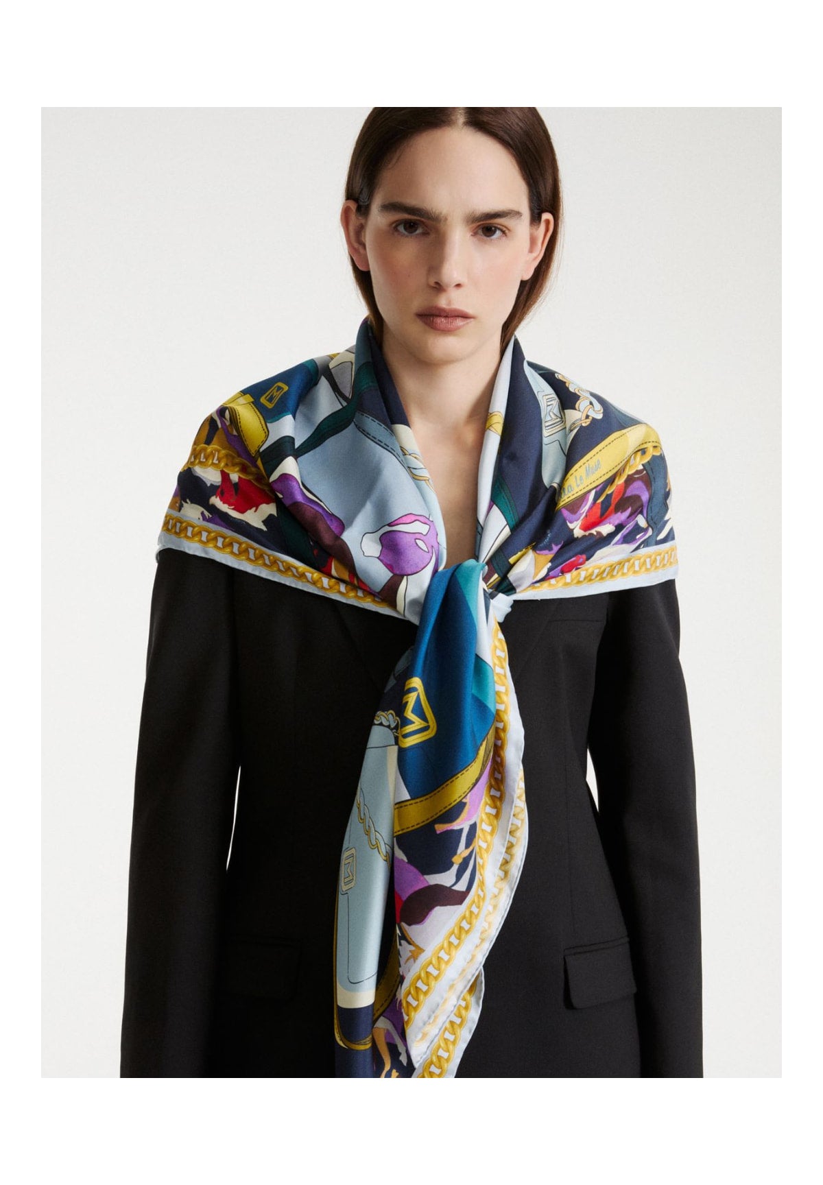Foulard 2623546126200 MLASANDALO Celeste