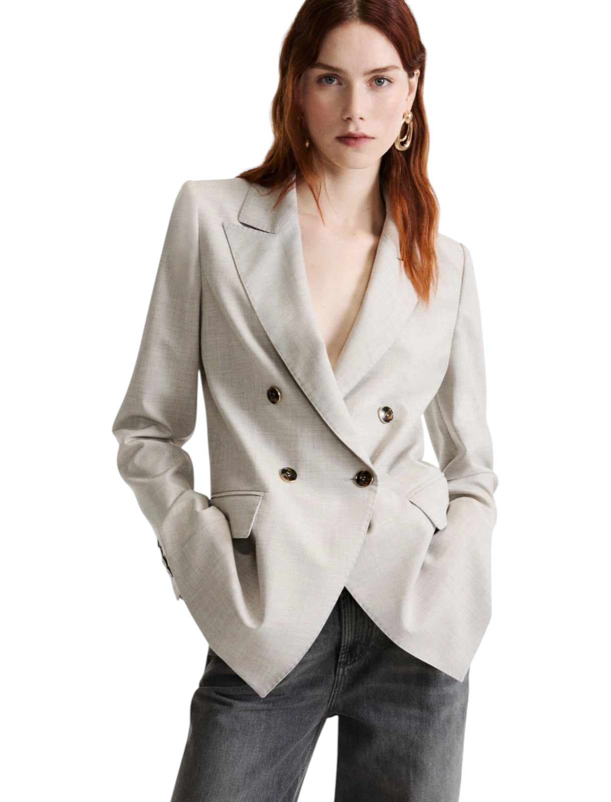 Giacca 2623046241200 MLLEFEDRA1 Grigio chiaro