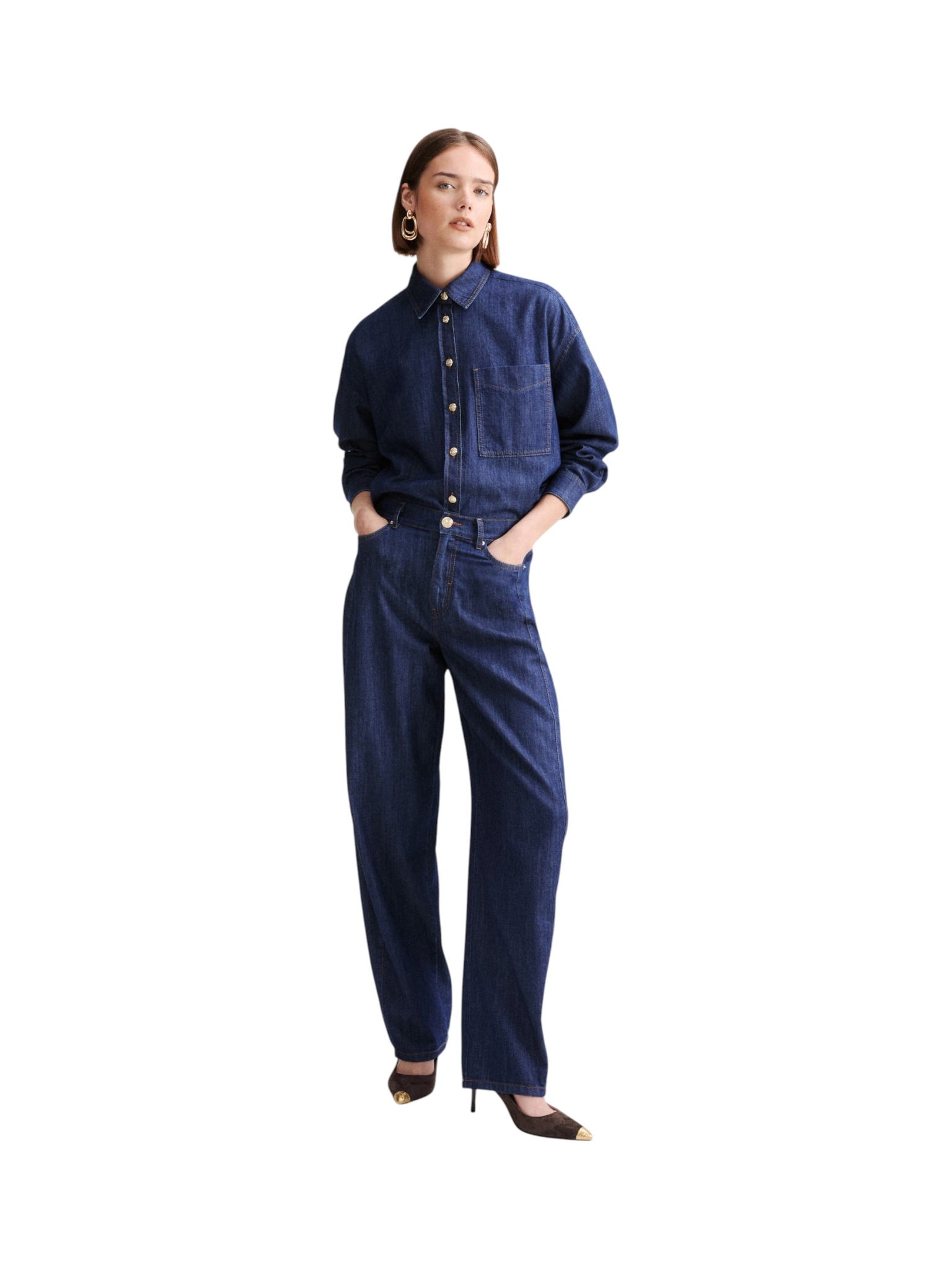 Camicia a Maniche Lunghe 2624116011200 MLLMEDEOLA Blue Jeans