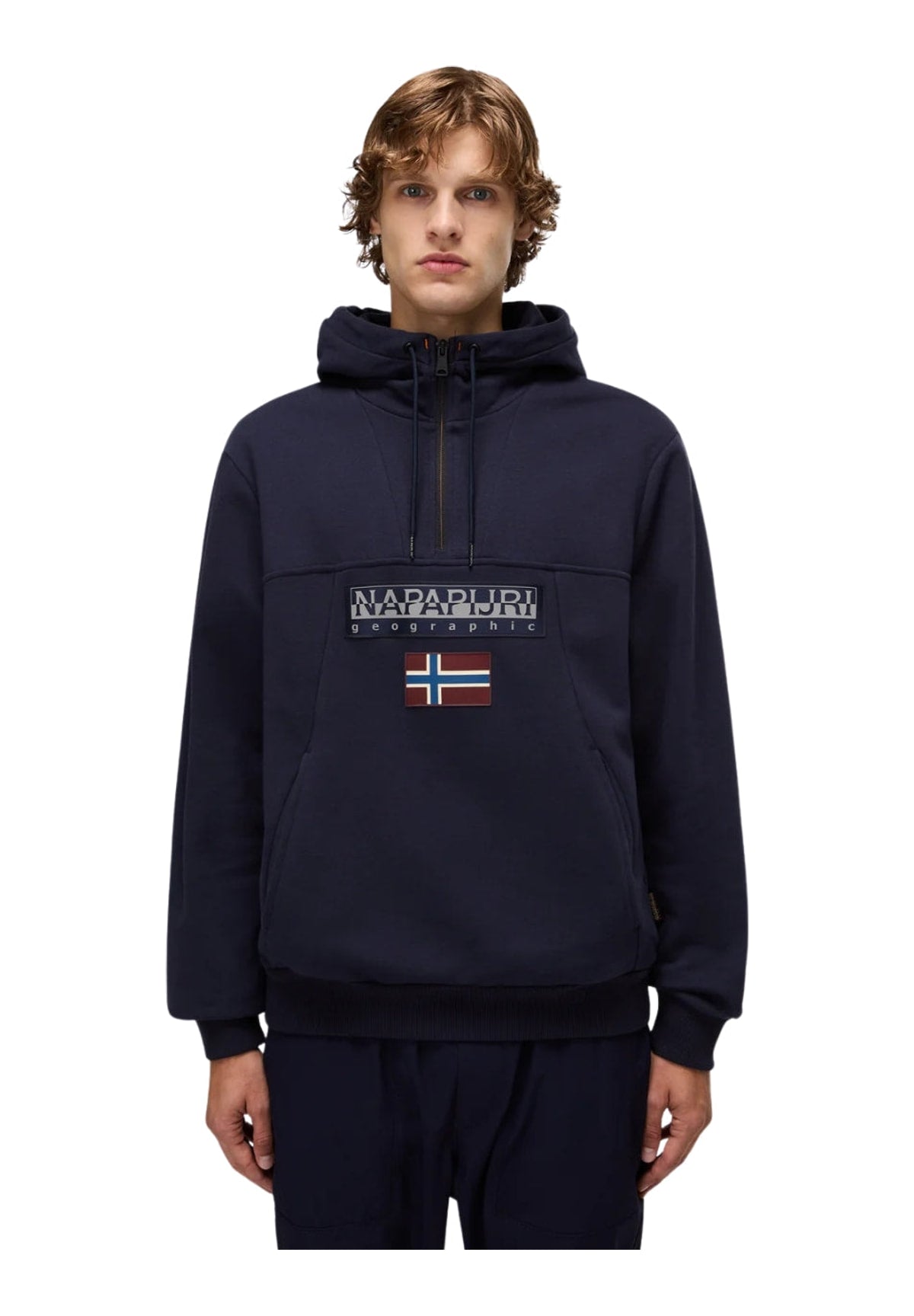 Felpa Pullover con Cappuccio Burgee Hzh 2.0 NP0A4I5E Blu Marine