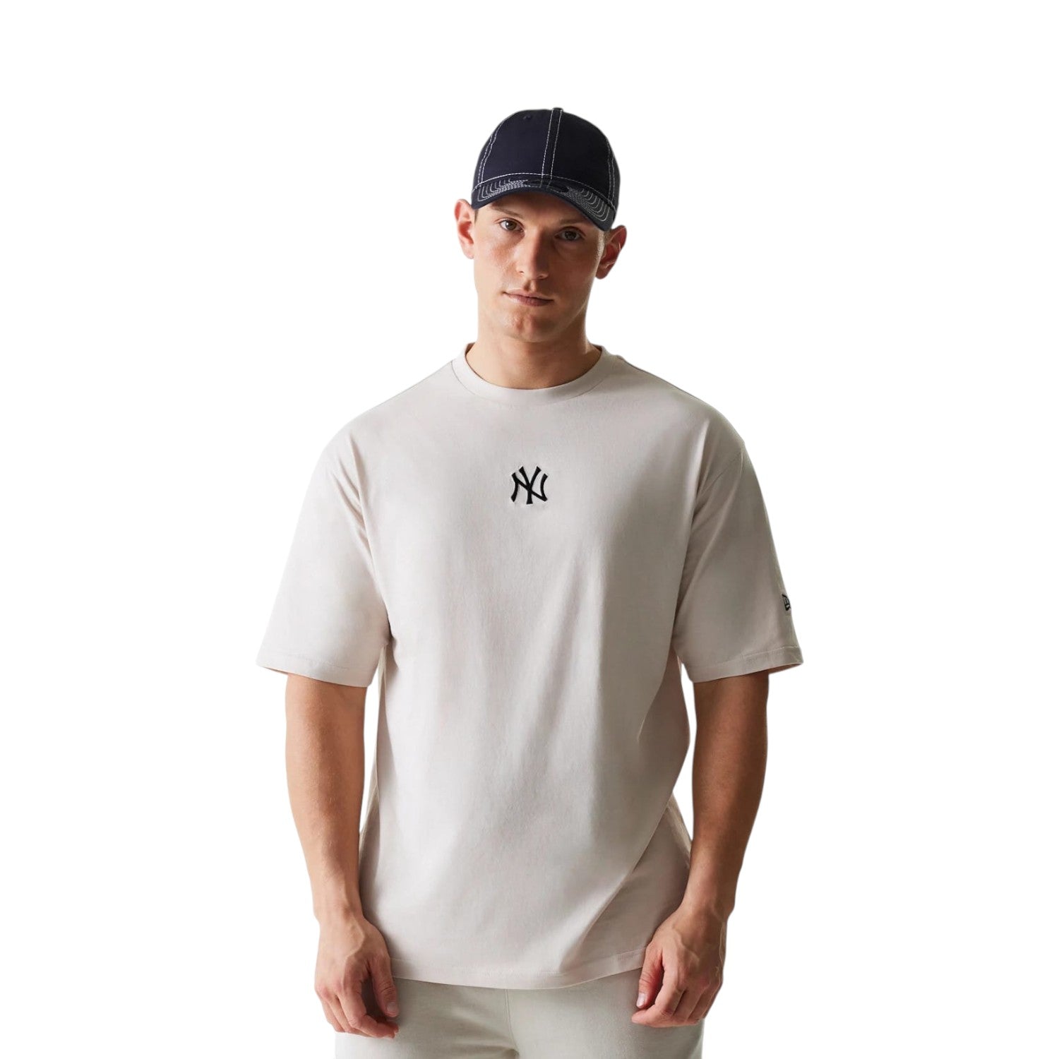 T-shirt a Maniche Corte New York Yankees 60675747 Light Beige