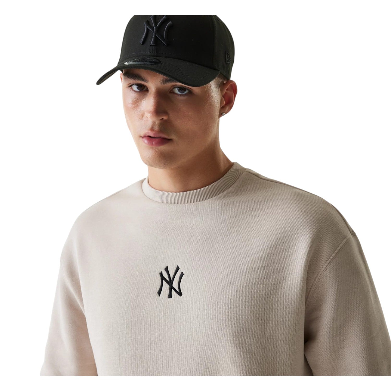 Felpa Girocollo New York Yankees 60675773 Light Beige