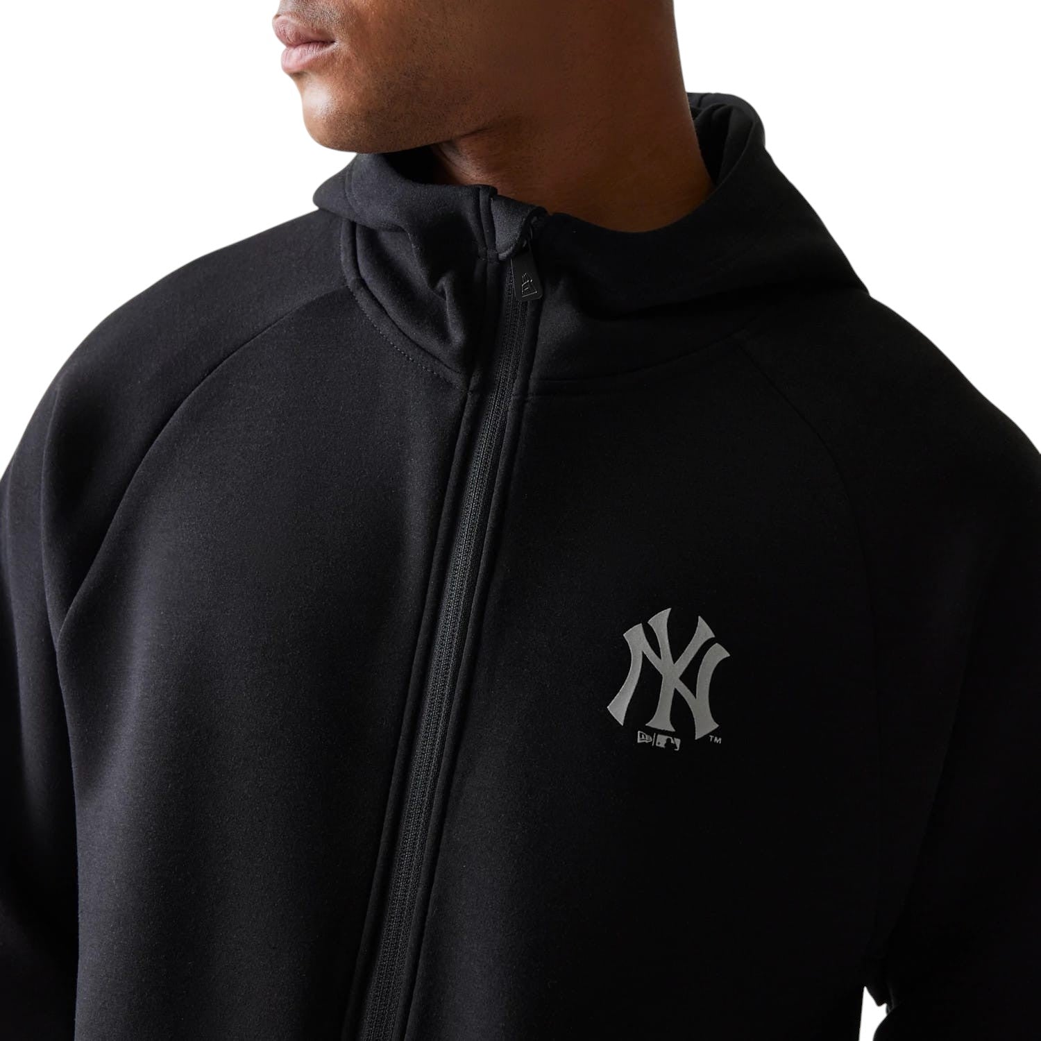 Felpa Full-Zip con Cappuccio New York Yankees 60771655 Black