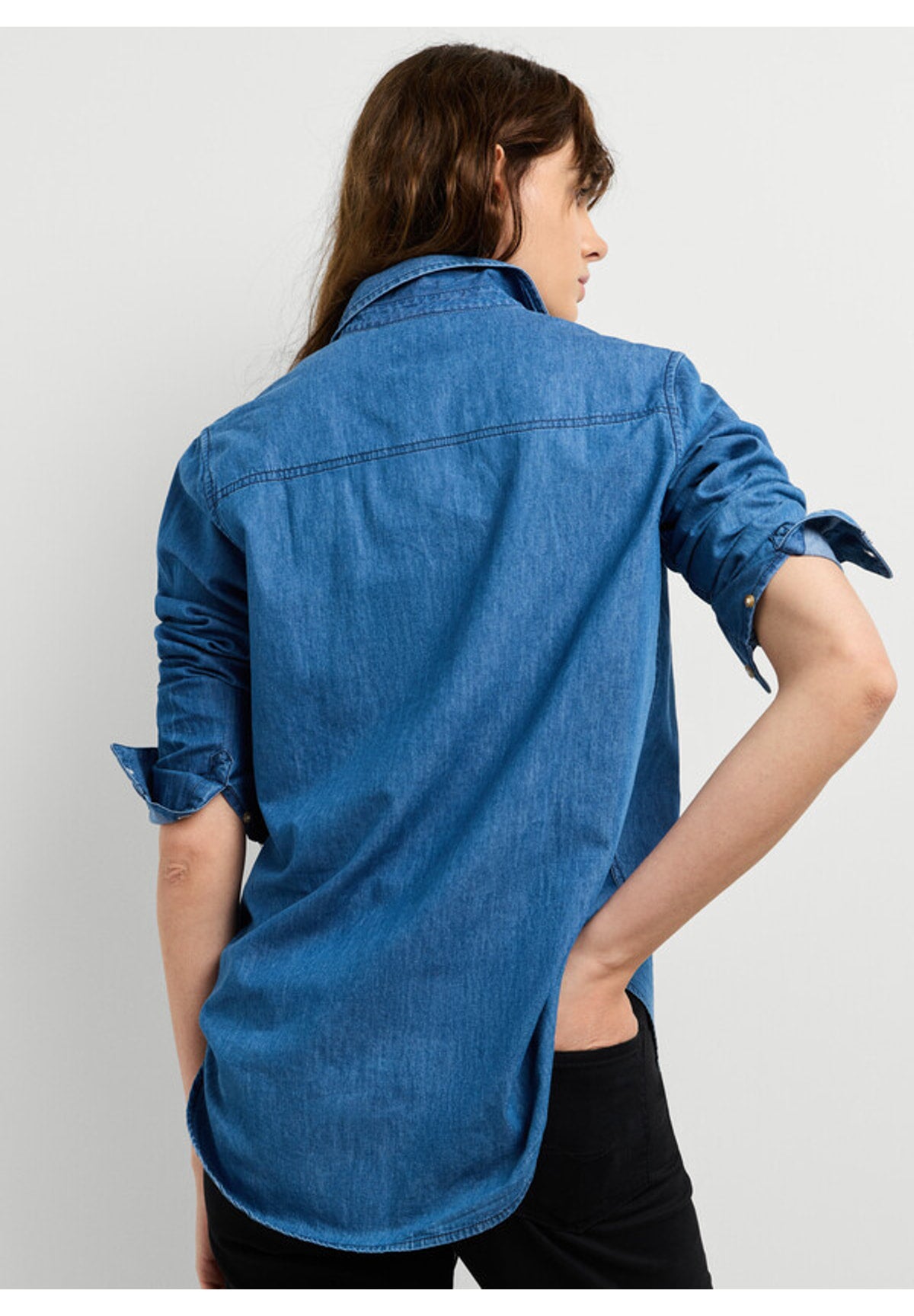 Camicia a Maniche Lunghe Lane PL3051492 Denim