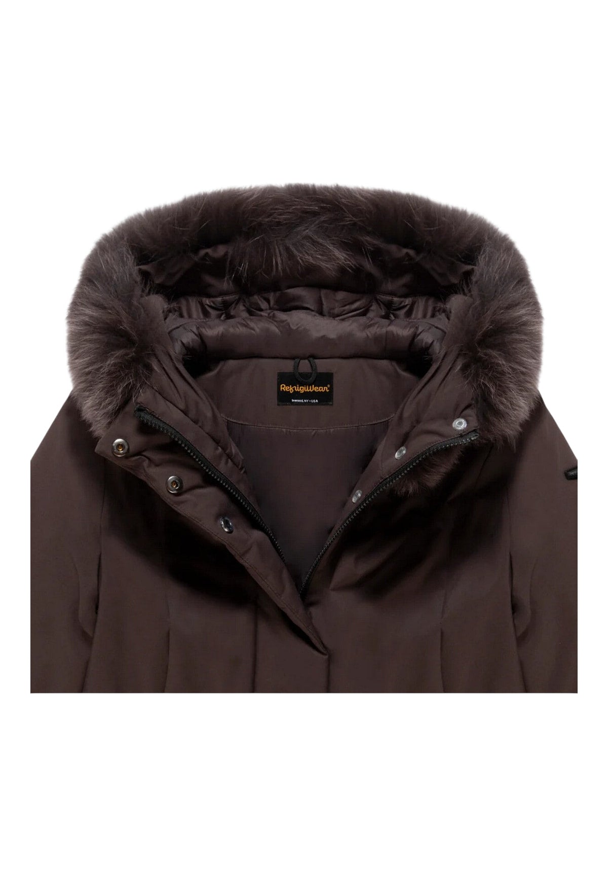 Giubbotto W99108 Xt3790 LADY TECH/1 FUR JACKET Black Coffee