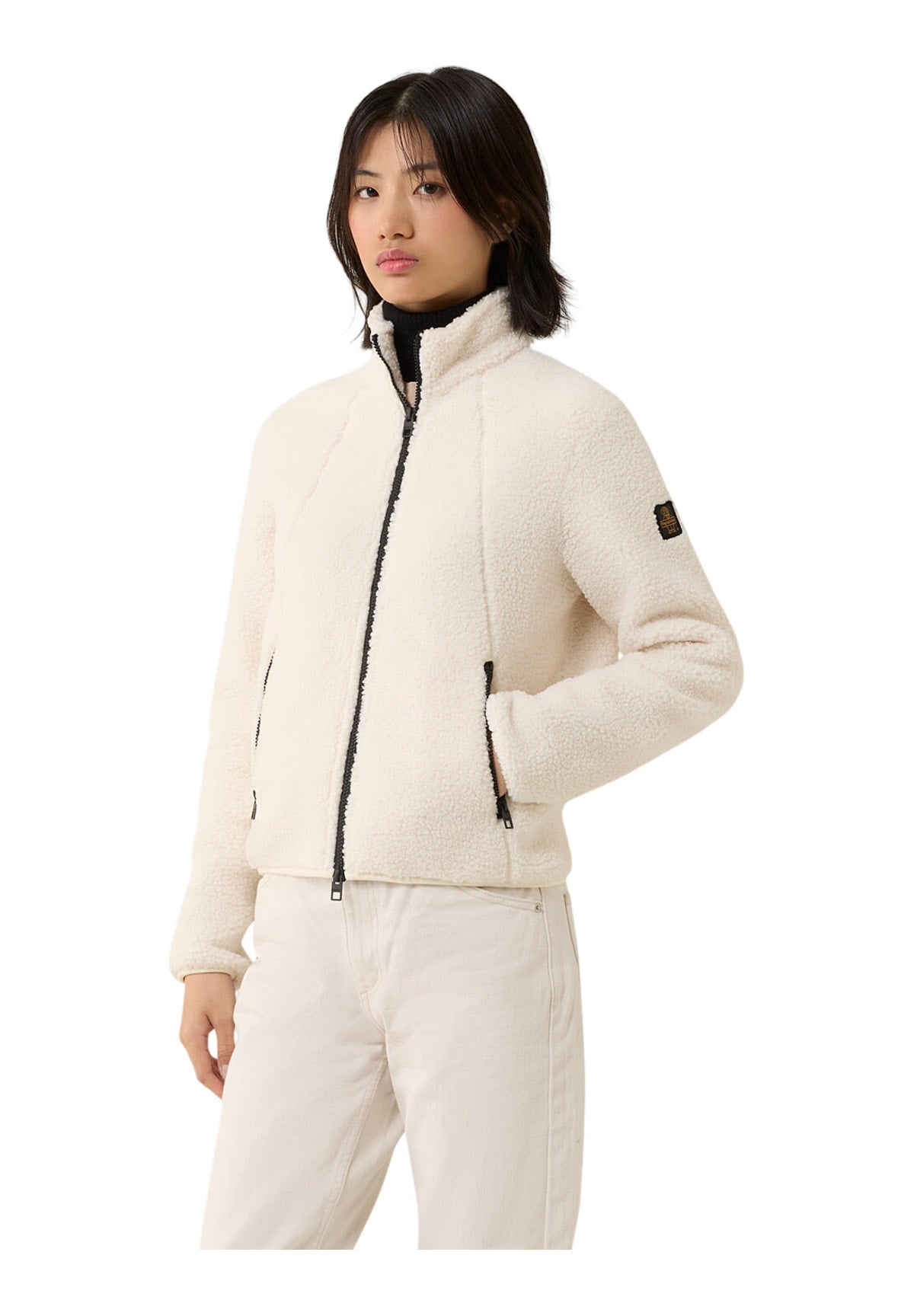 Pile W87300 Pl5463 LADY TEDDY JACKET Tofu