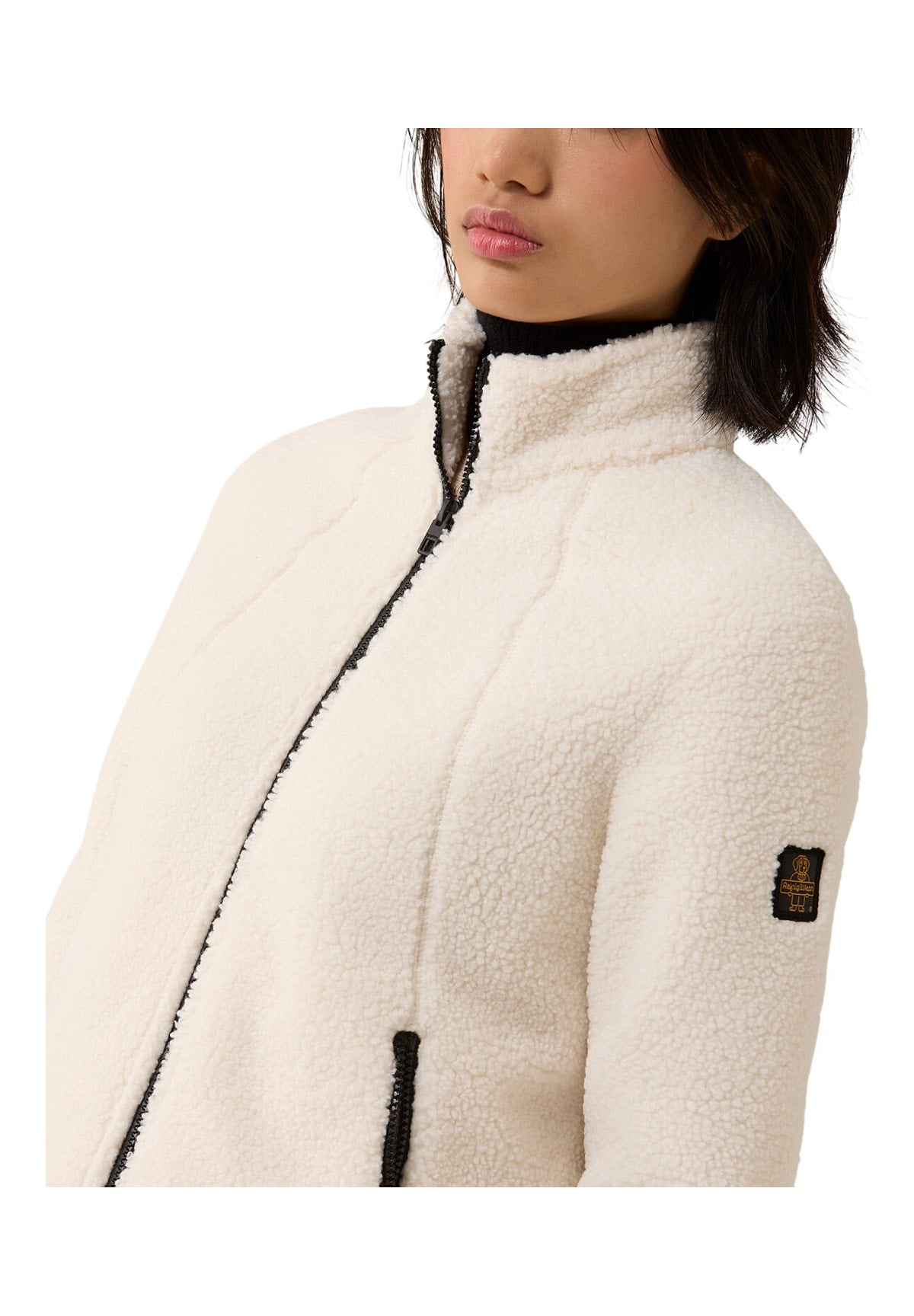 Pile W87300 Pl5463 LADY TEDDY JACKET Tofu