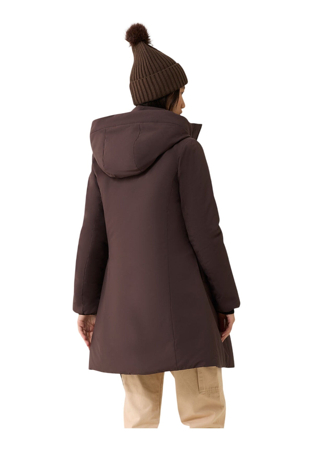 Giubbotto W88900 Pl2108 LONG NEBLA TECH JACKET Black Coffee