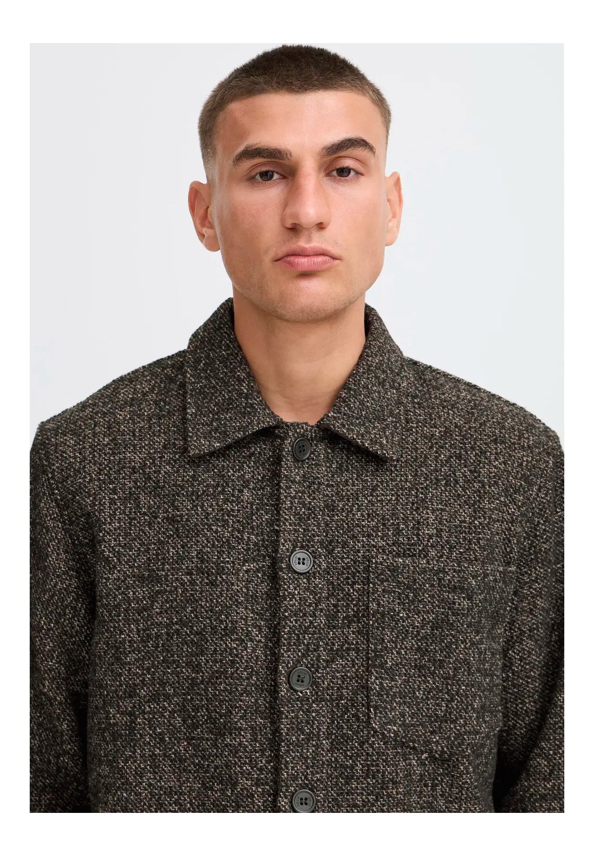 Camicia Overshirt Sdsimeon 21110020 Slate Black Melange