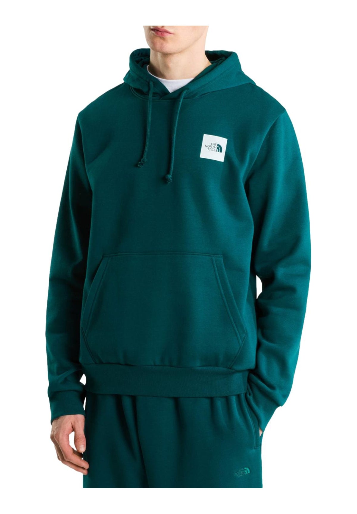 Felpa Pullover con Cappuccio M Box Half Dome NF0A8JAX Pacific Teal