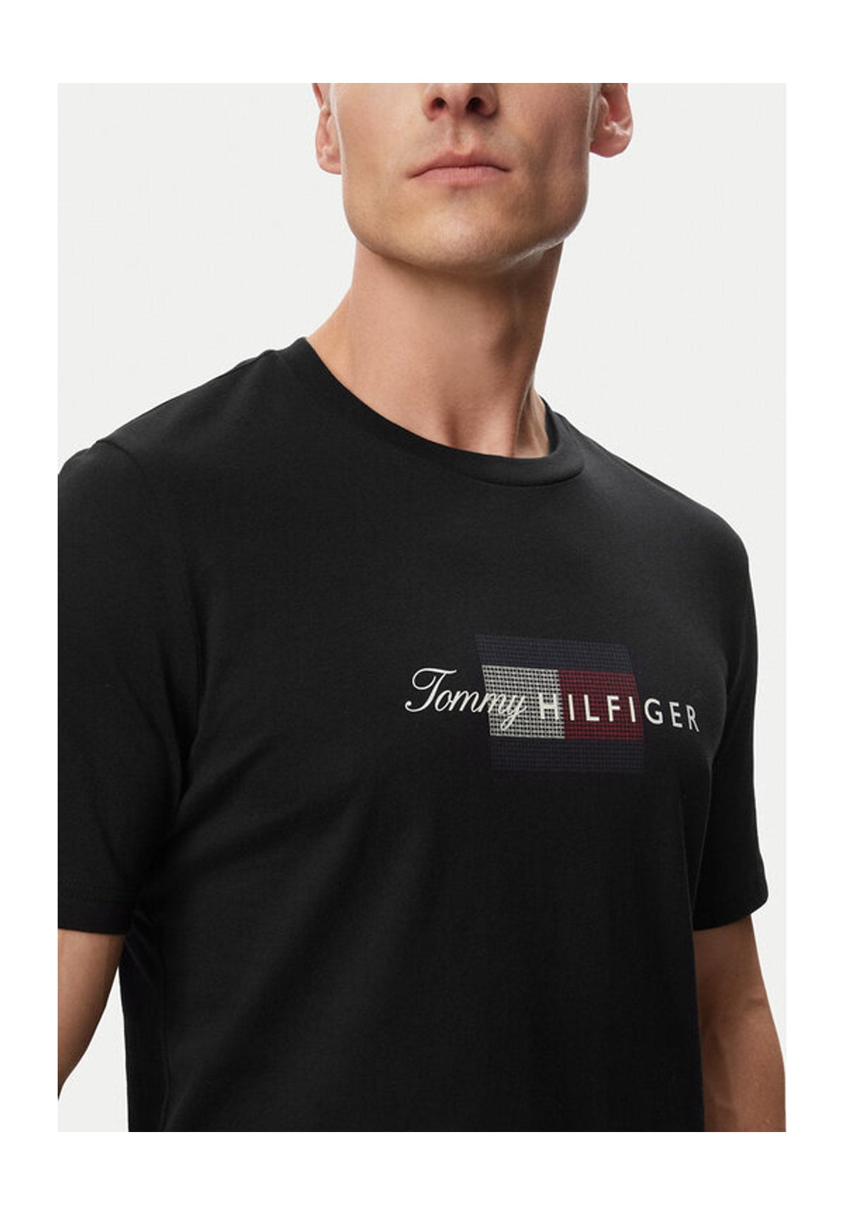 T-shirt a Maniche Corte Script Flag Regular MW0MW43226 Black