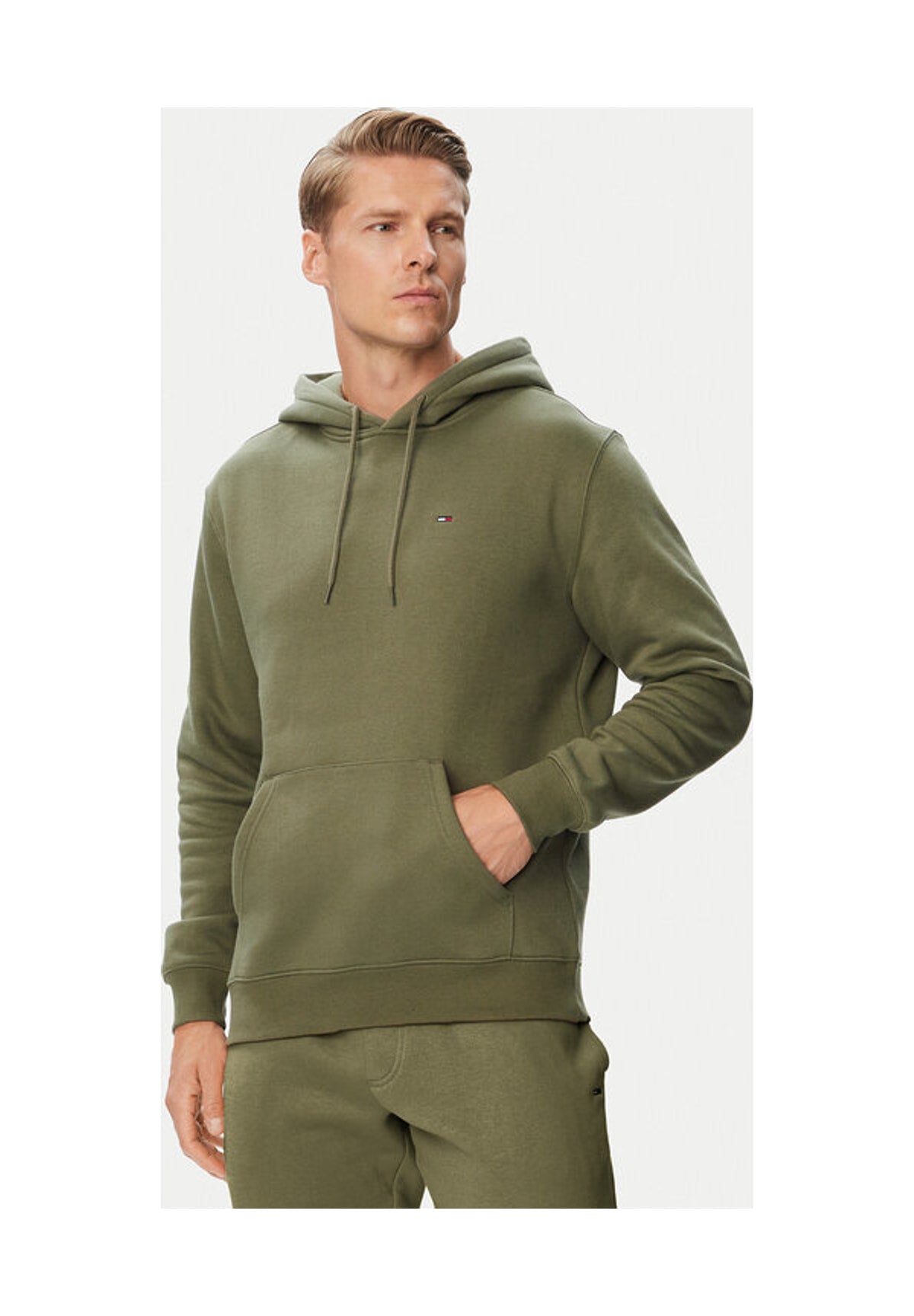 Felpa Pullover con Cappuccio Tjm Reg S Flag Hoodi DM0DM20742 Rocky Mountain