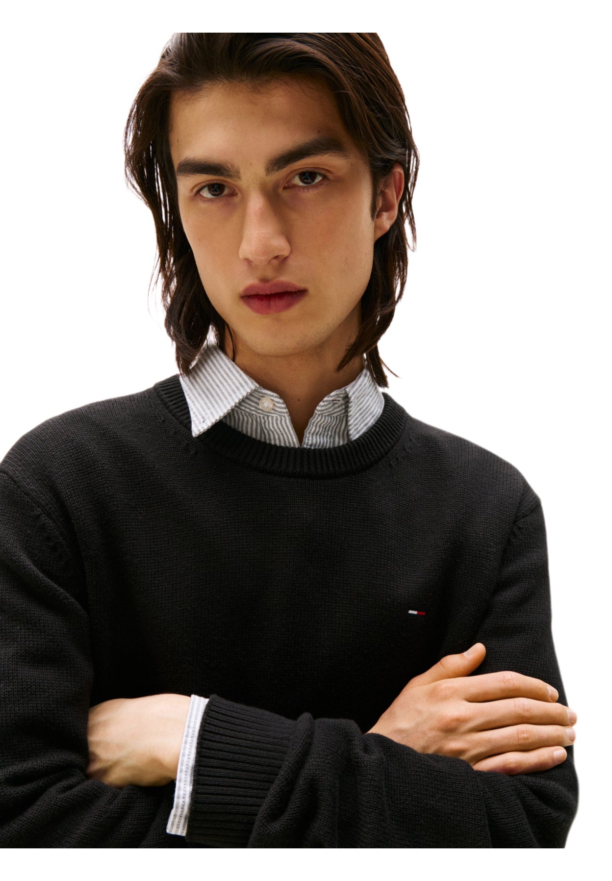 Maglione Girocollo Tjm Slim Ess Sweater DM0DM21787 Black