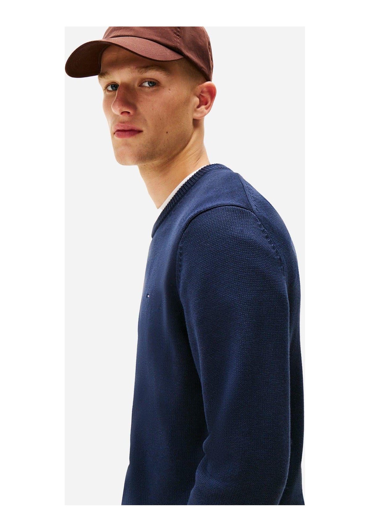 Maglione Girocollo Tjm Slim Ess Sweater DM0DM21787 Dark Blue