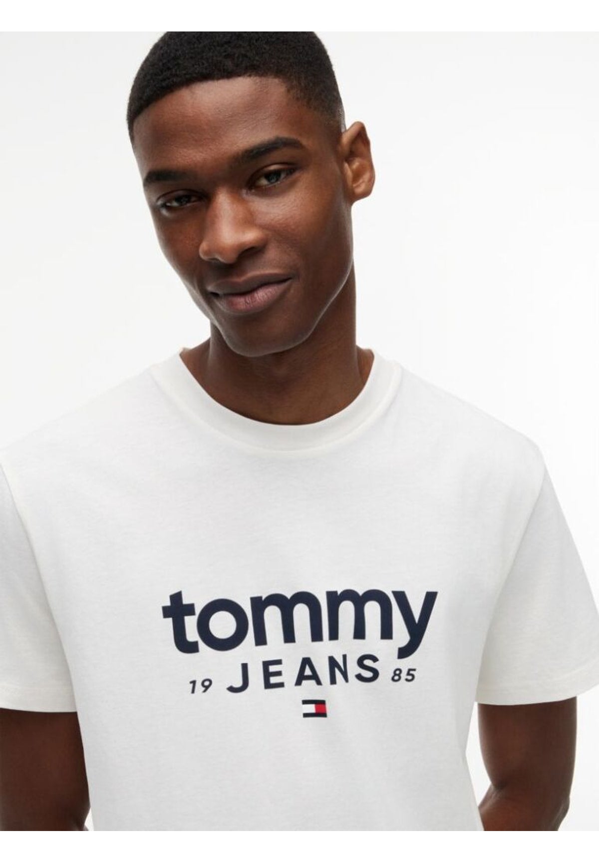 T-shirt a Maniche Corte Tjm Slim Graphic Tee DM0DM23376 Ancient White