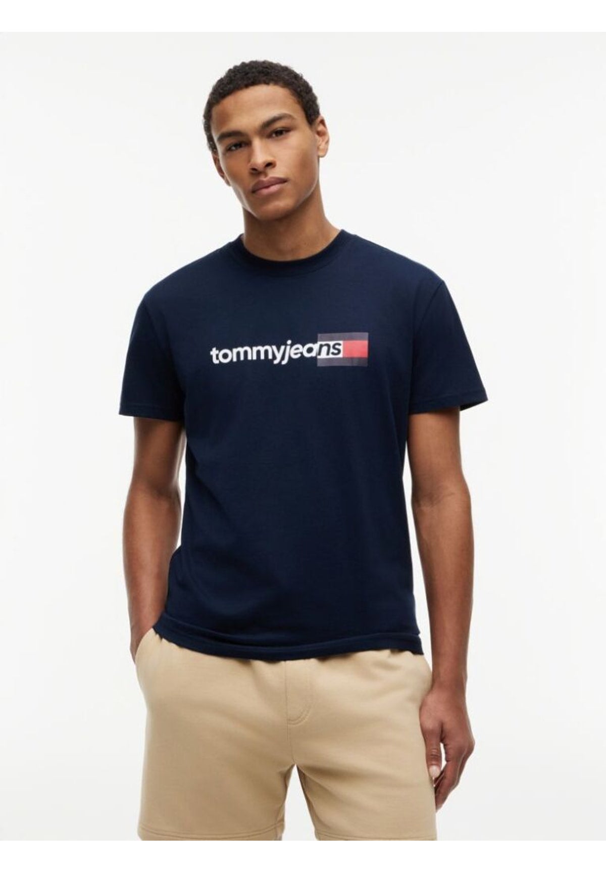 T-shirt a Maniche Corte Tjm Reg Entry Dna Ss DM0DM23406 Dark Night Navy