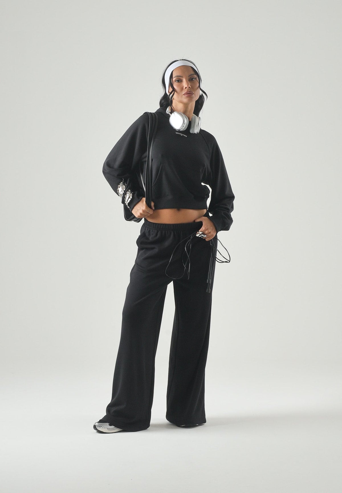 Pantaloni Tuta Tjw Wide Leg Sweatpa DW0DW22951 Black