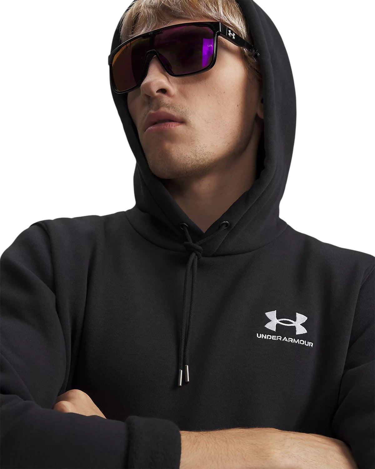 Felpa Pullover con Cappuccio 1373880 Black