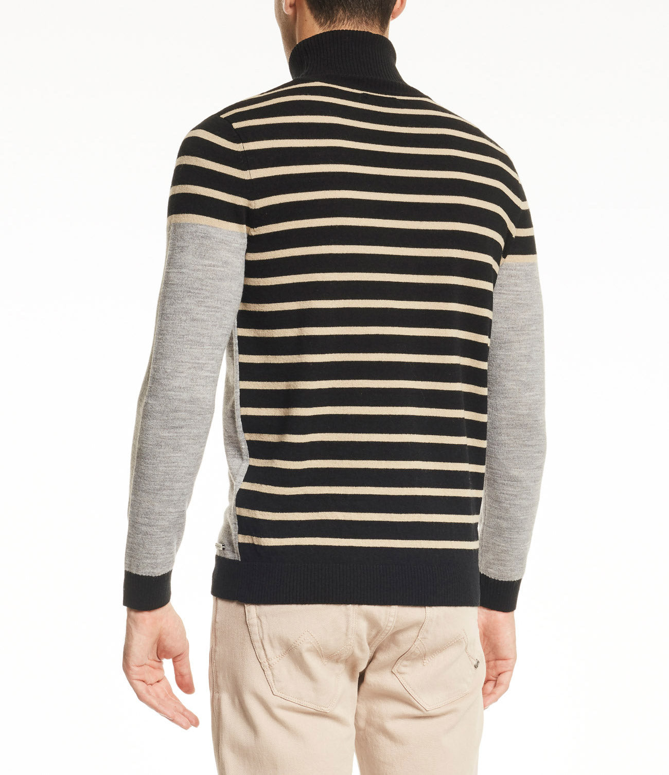 Maglione Collo Alto 121gu53039 Grigio Chiaro