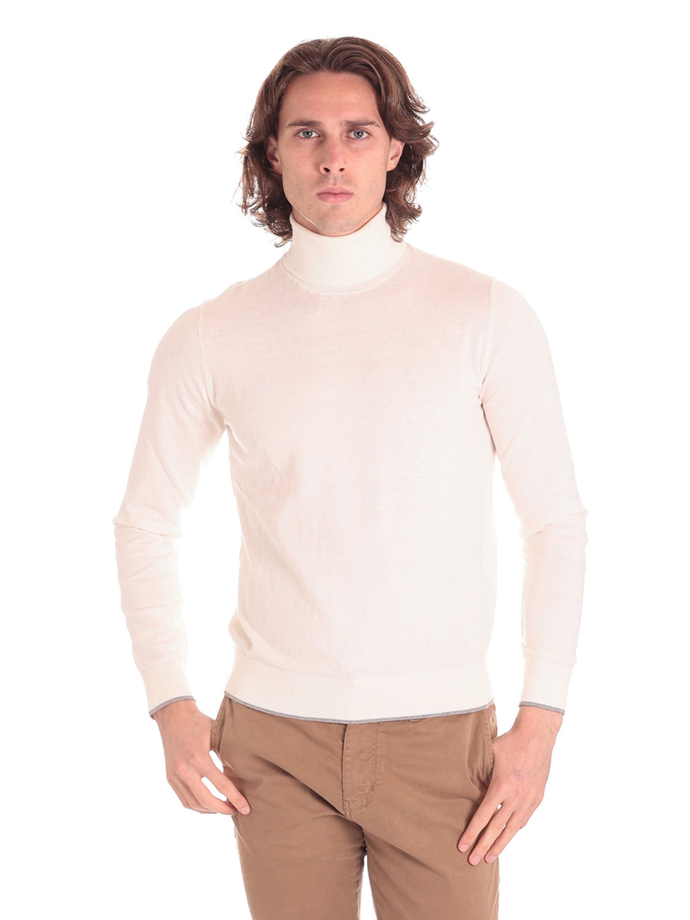 Maglione Collo Alto 6lzm2t Starch