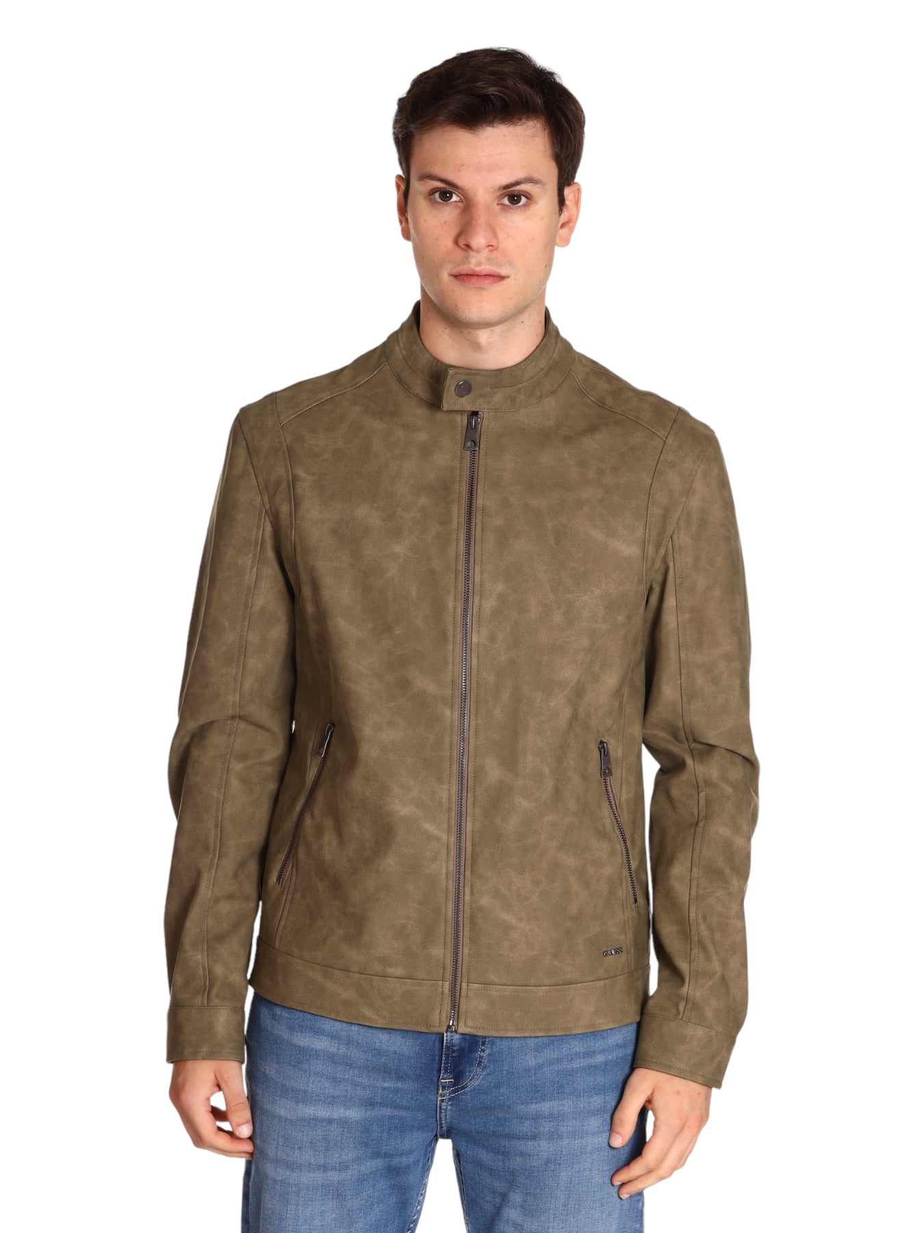 Giacca In Pelle M3yl00 Desert Green
