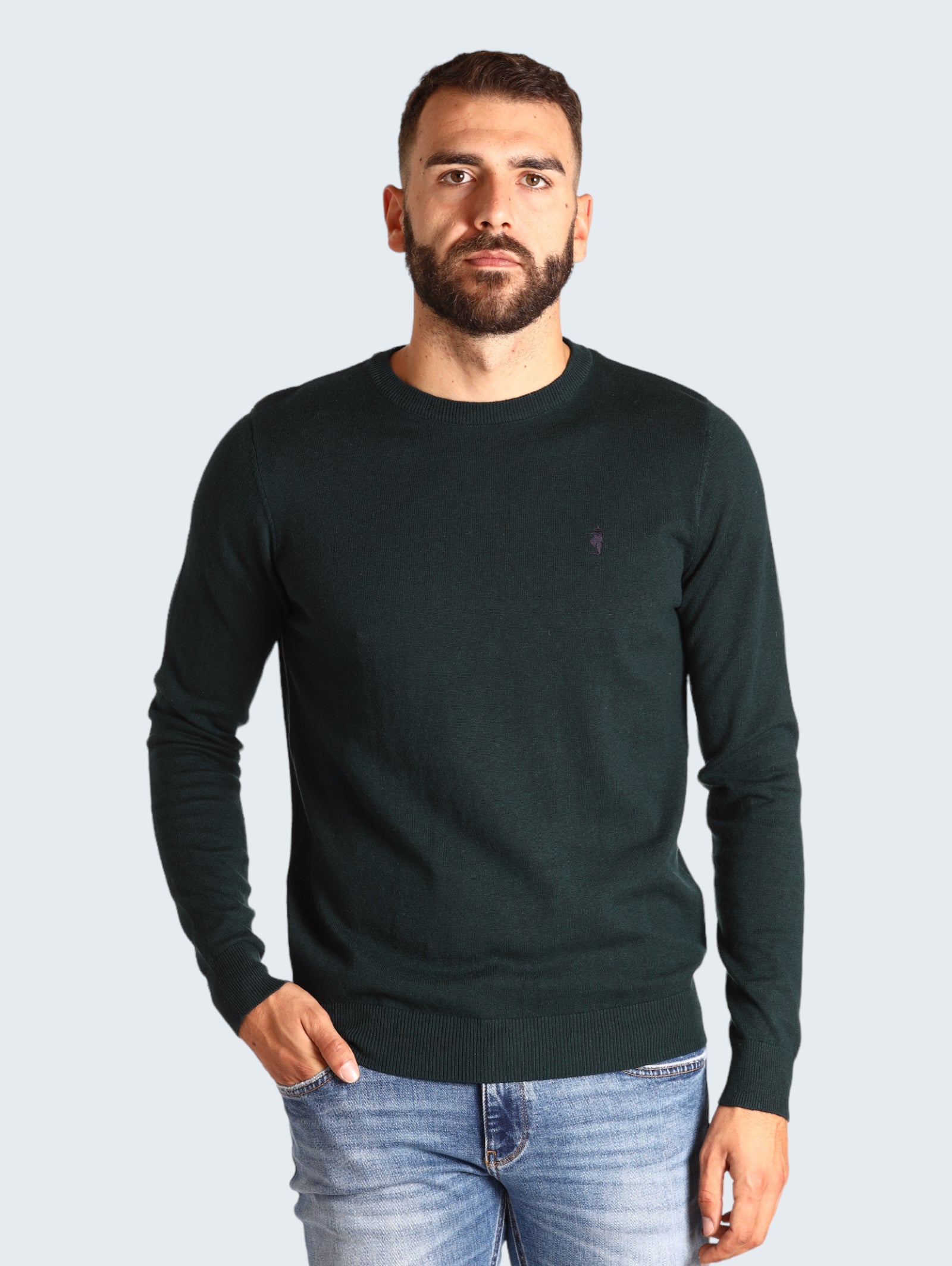 Maglione Girocollo McS-M-K-09020 Army Green