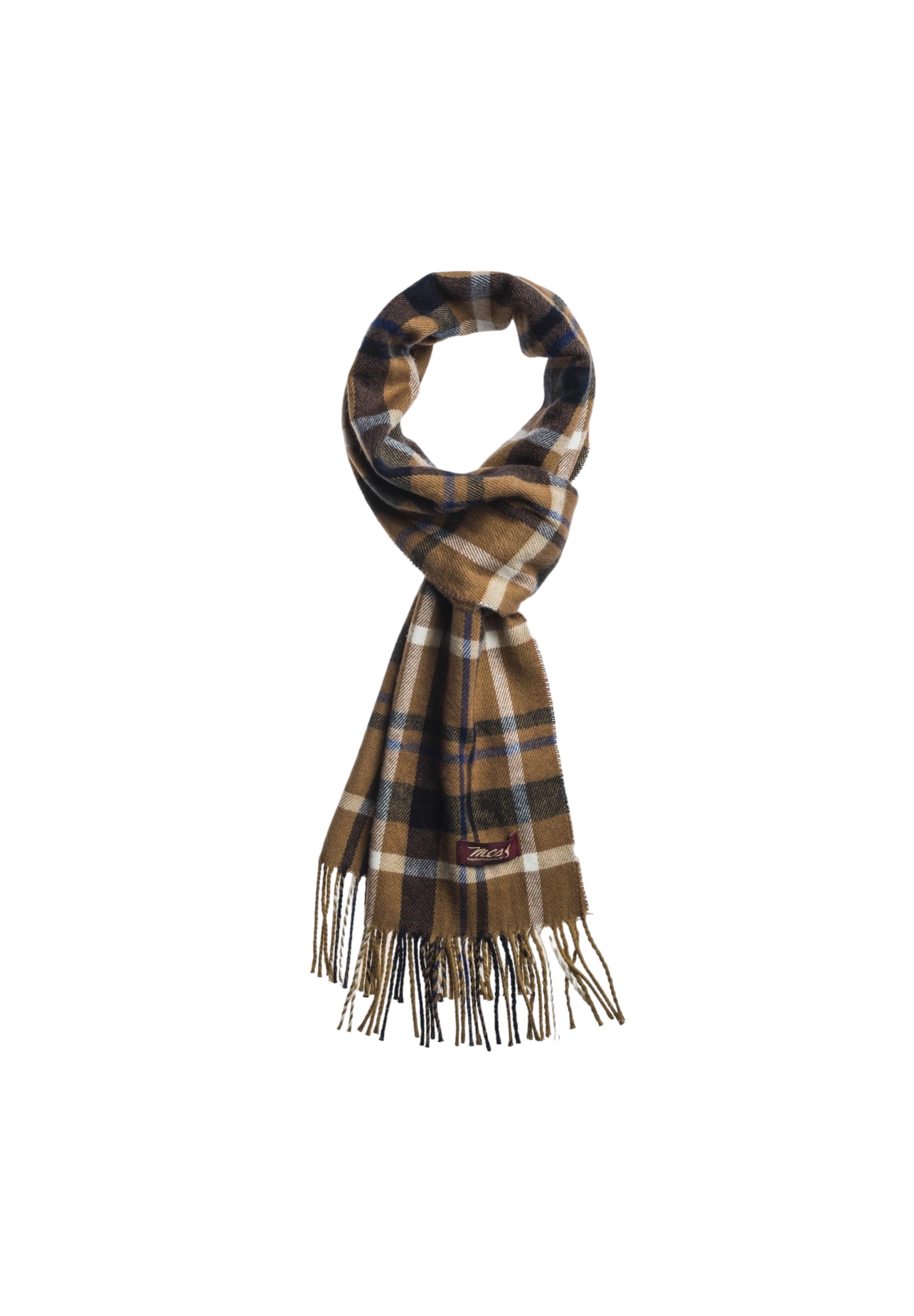 Scarf McS-UA-09010 Brown, Tobacco Checks
