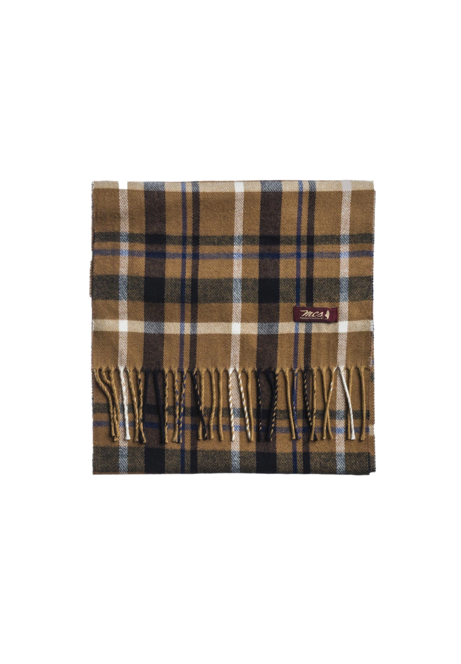 Scarf McS-UA-09010 Brown, Tobacco Checks