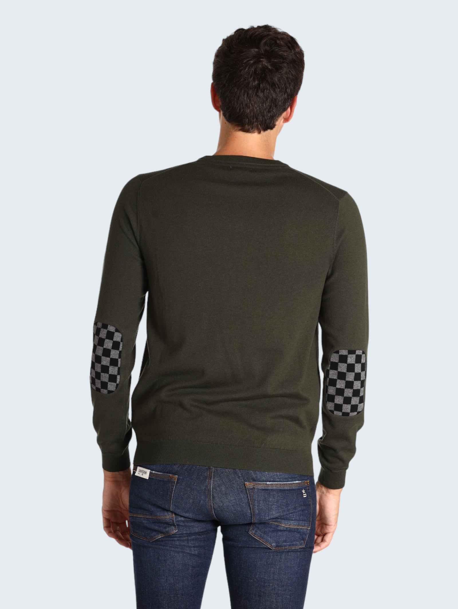 Maglione Girocollo K43114 Milotare Scuro
