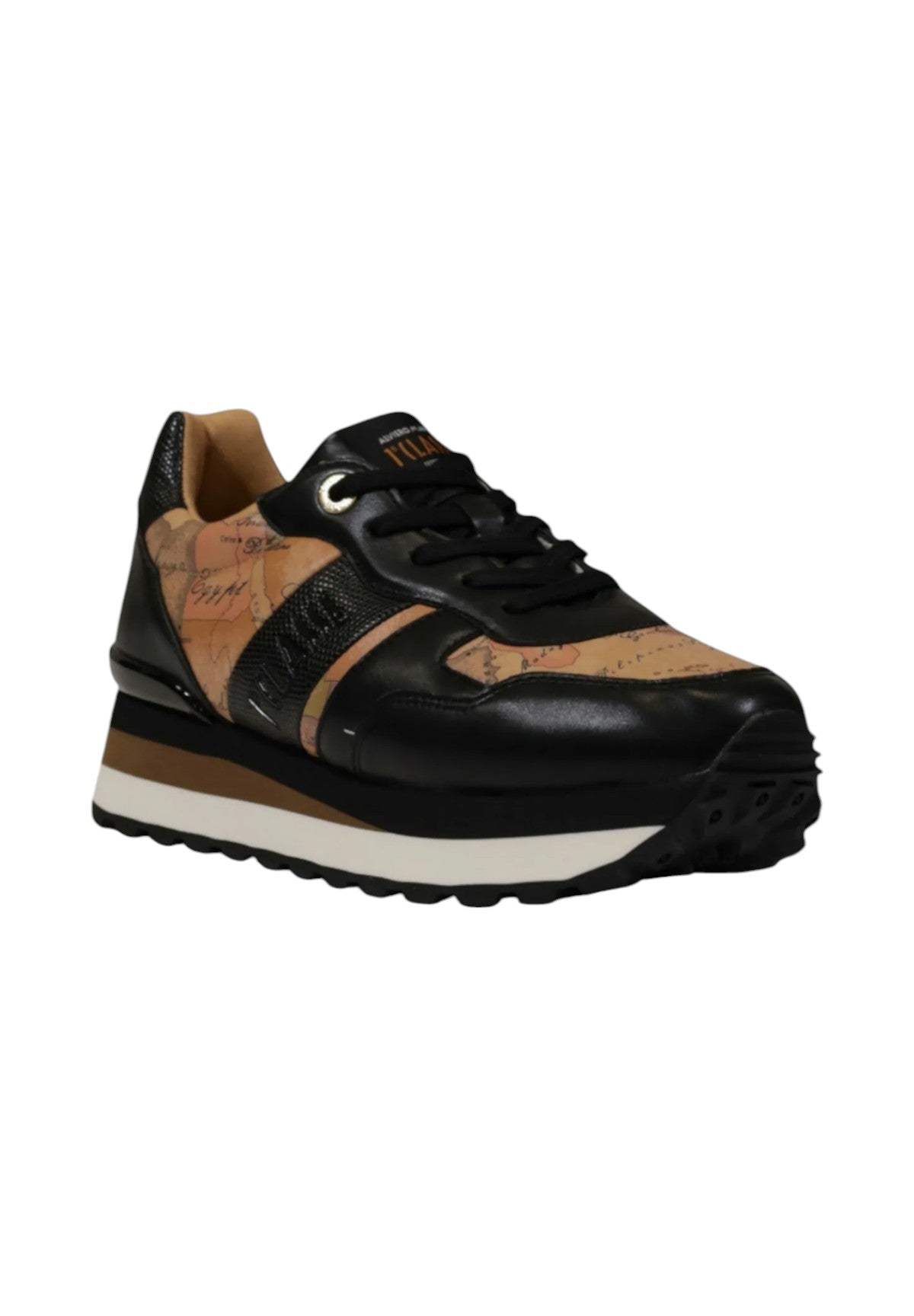 Sneakers 2012 Nero, geo beige