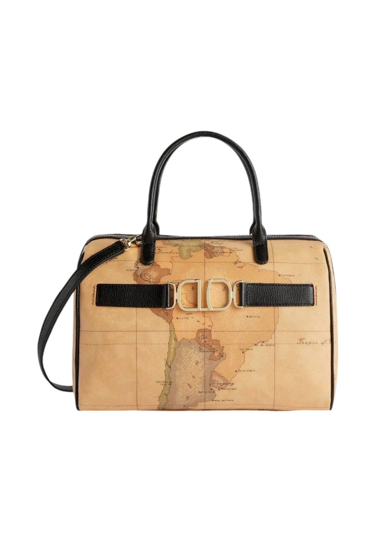 Borsa Bauletto 3D Geo con tracolla LB01 Nero