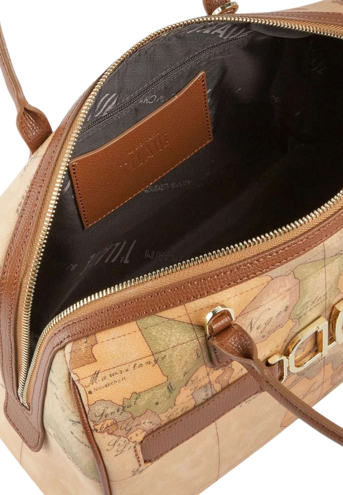 Borsa Bauletto 3D Geo con tracolla LB01 Castagna