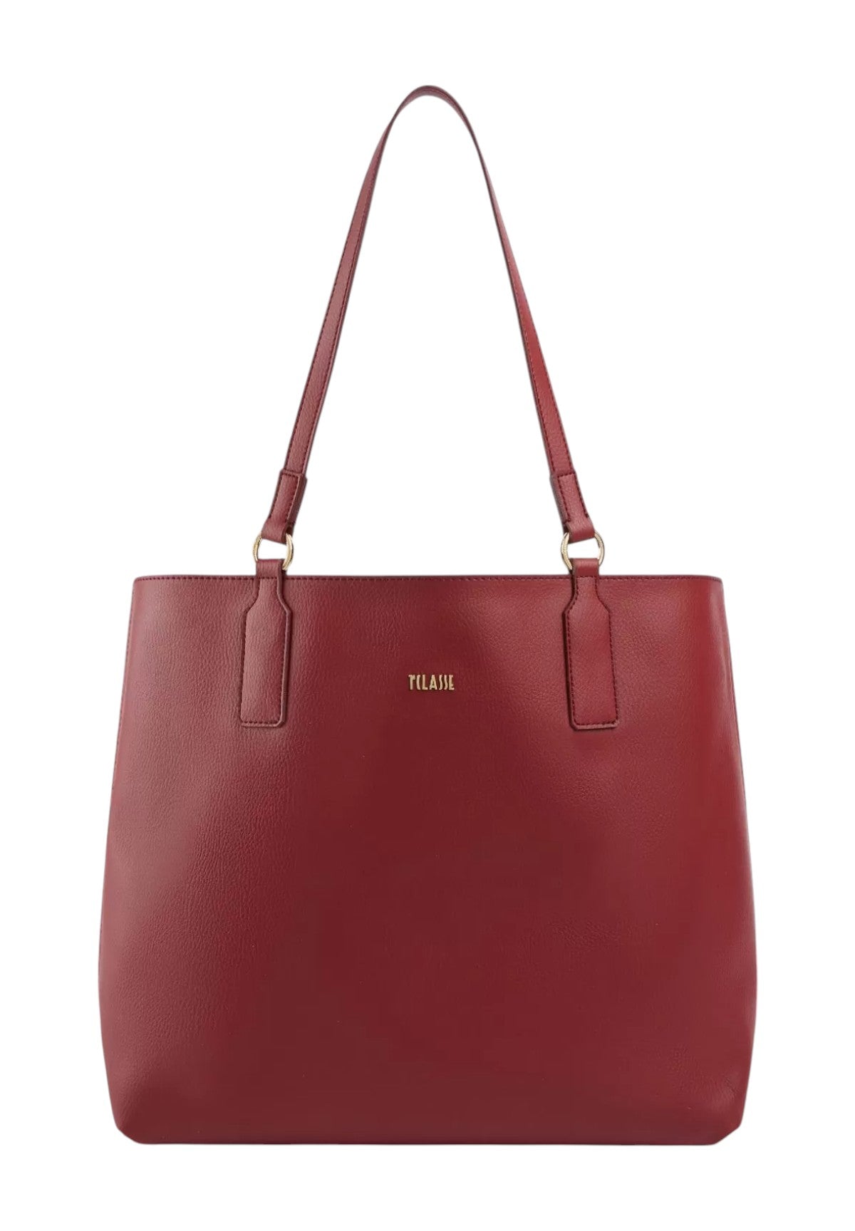 Borsa Shopper Two-way Bag borsa shopping reversibile con pochette LB70 Rosso tiziano