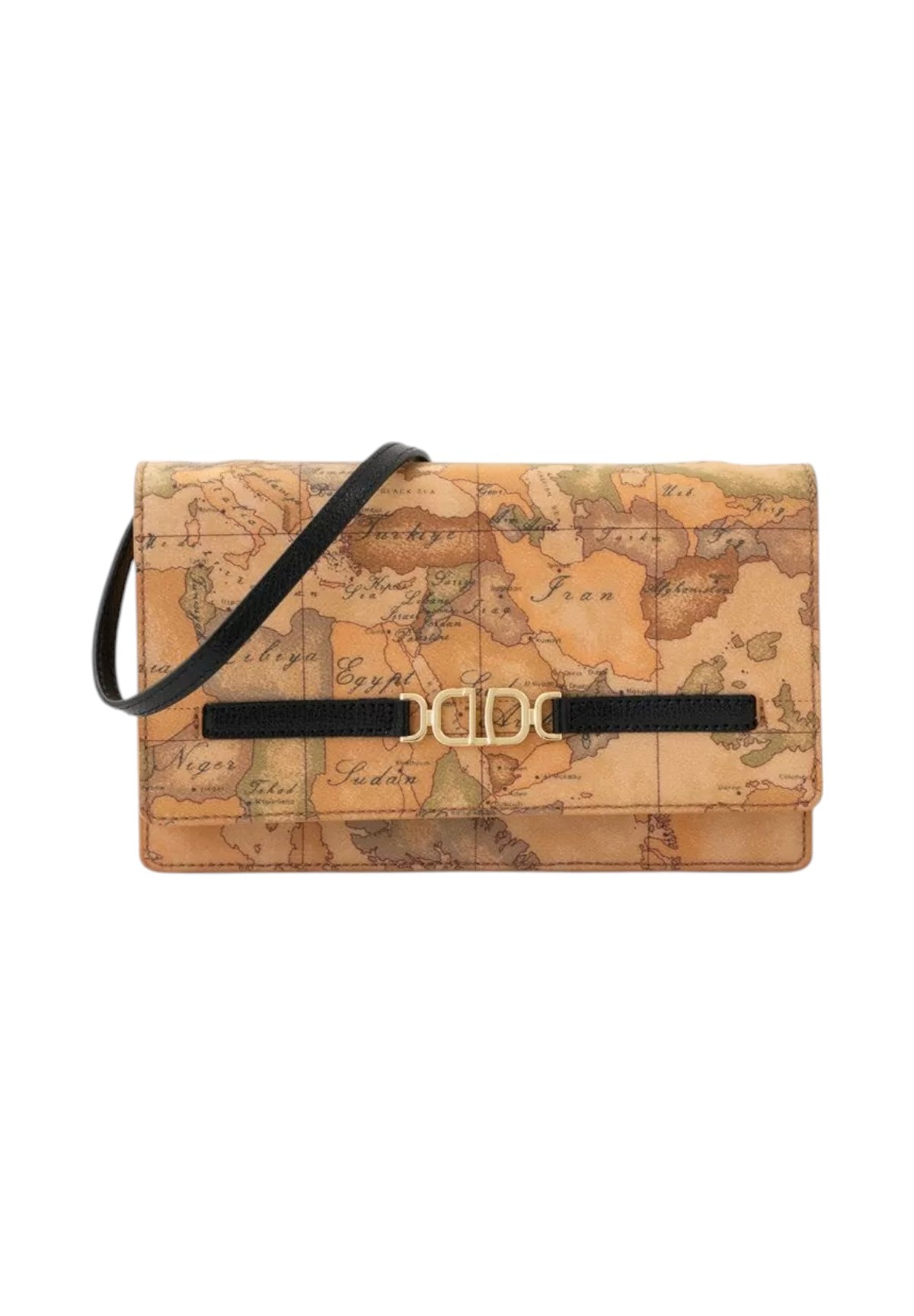 Pochette 3D Geo pochette con patta e tracolla PN69 Nero