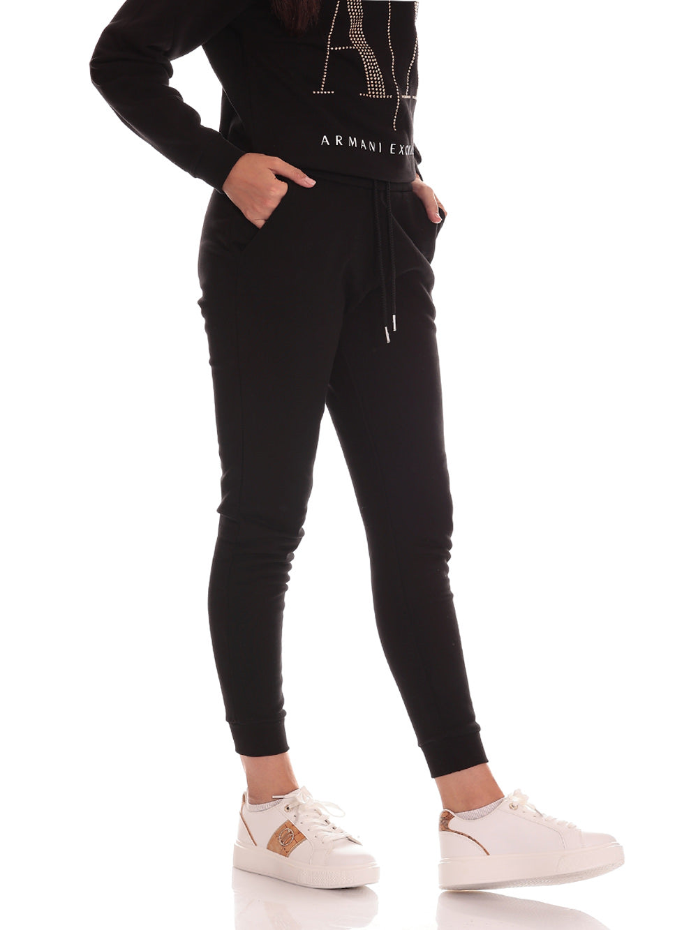 Pantaloni Tuta 8NYPDX Black, Gold Studs