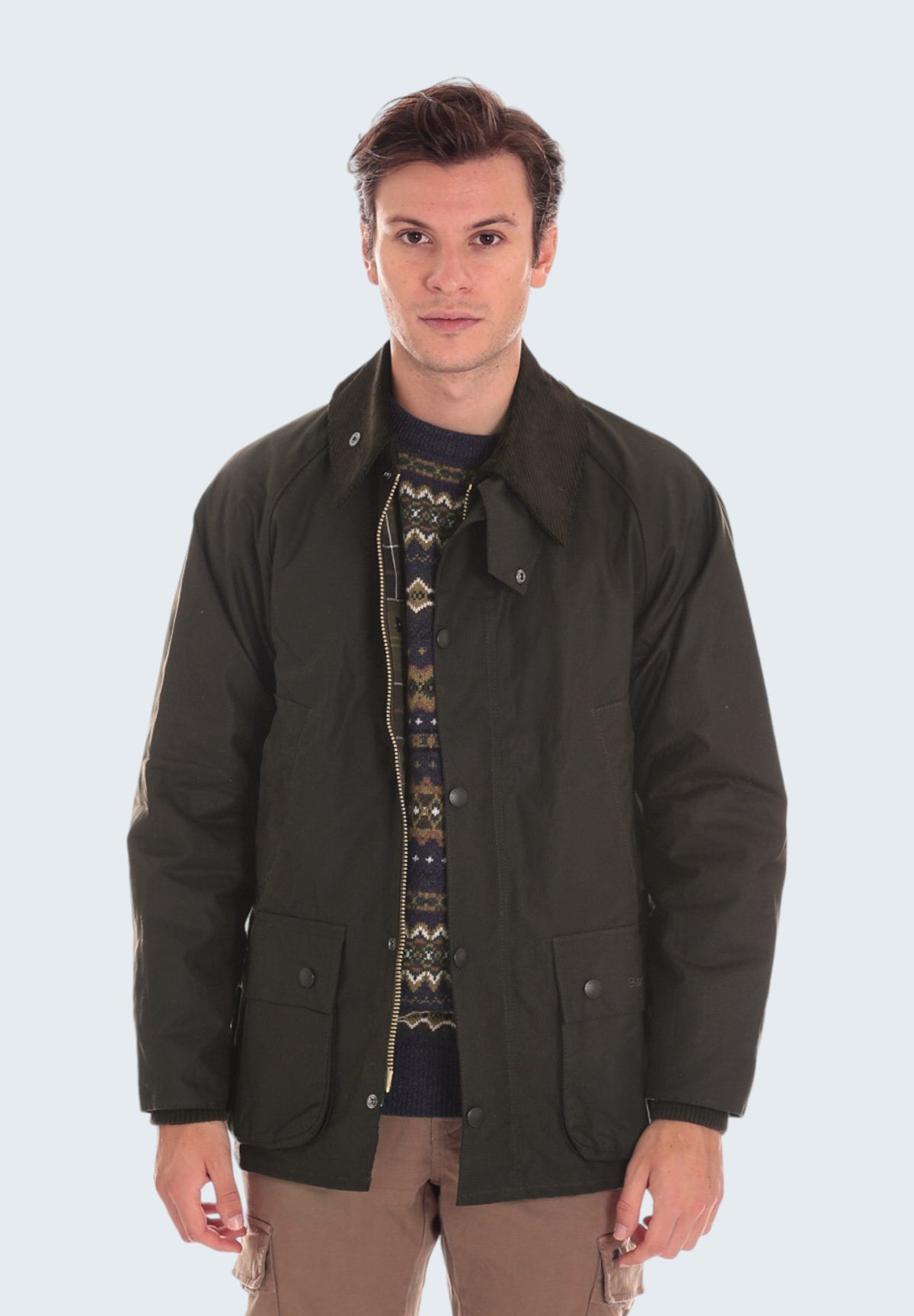 Barbour Giubbotto Classic Bedale Wax Jacket MWX0010 Olive MWX0010