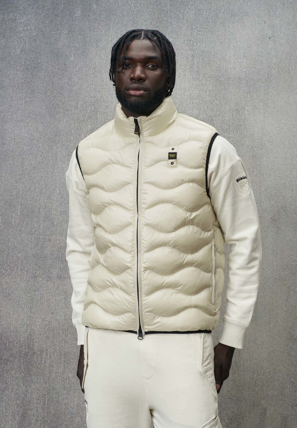 Smanicato Gilet 24Wblux02098-005958 Danny White, Beige