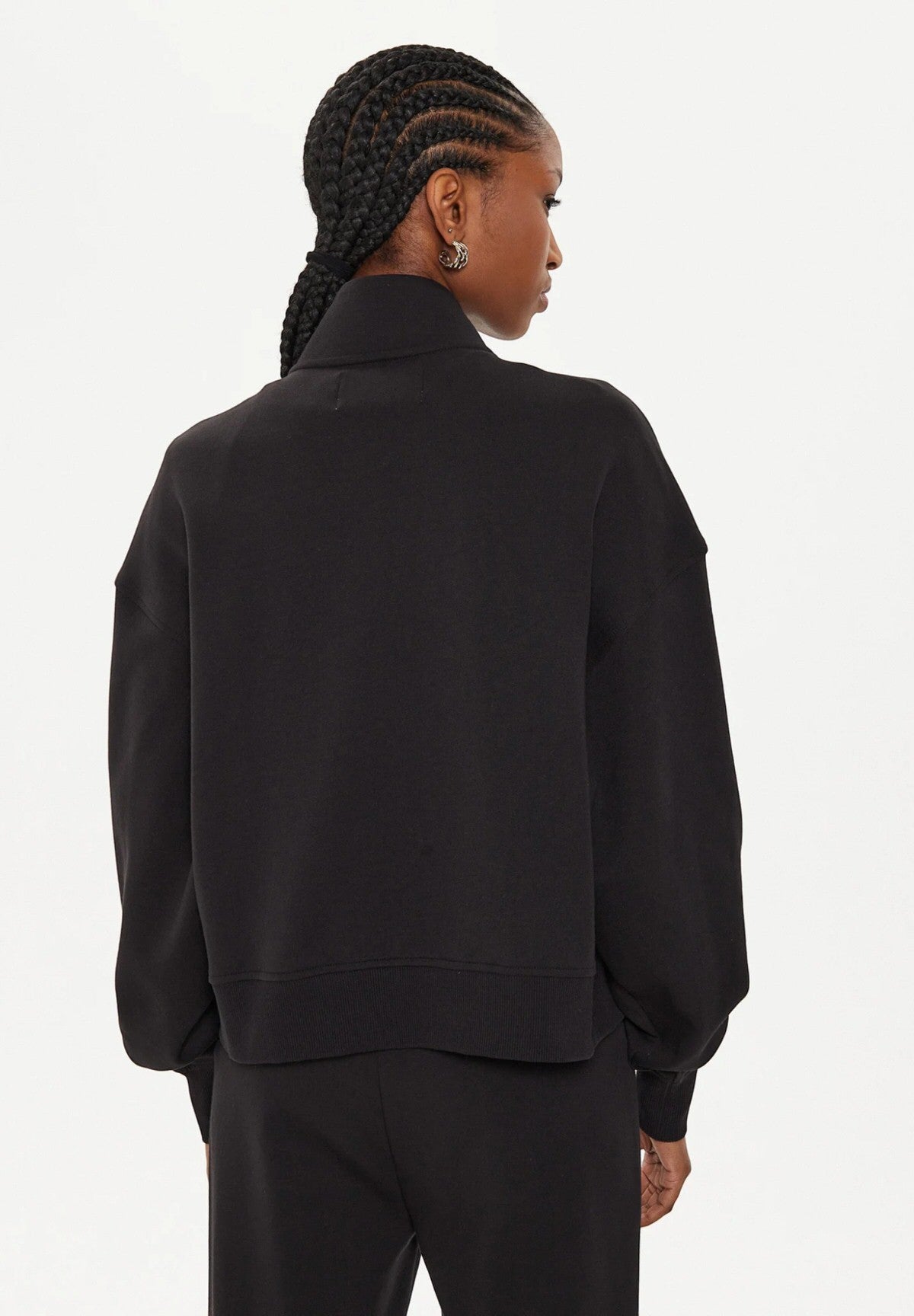 Felpa Full-Zip Satin Applique Zip-T J20J223922 CK Black