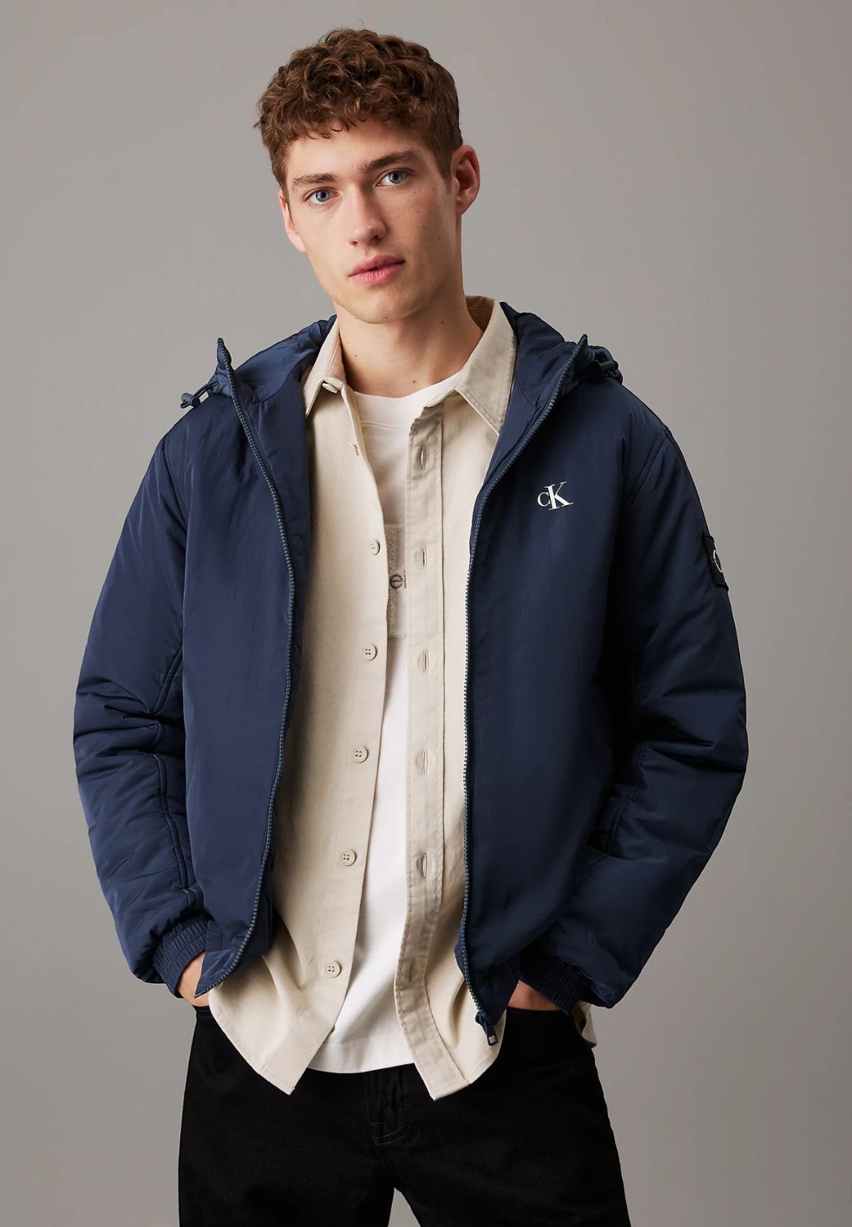 Giubbotto Padded Hooded Harrin J30J325596 Ink