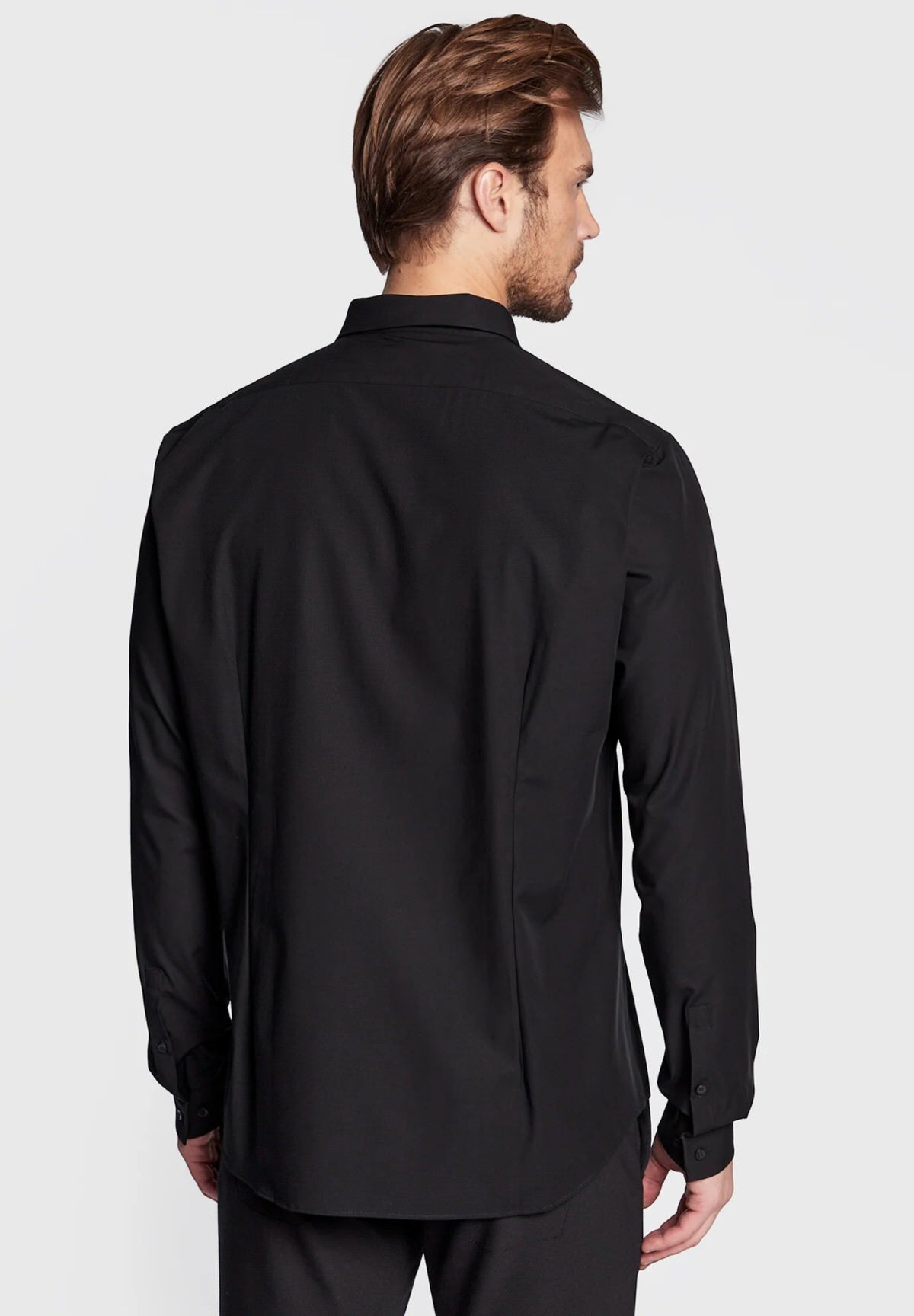 Camicia a Maniche Lunghe Poplin Hp Extra Slim K10K109891 Black