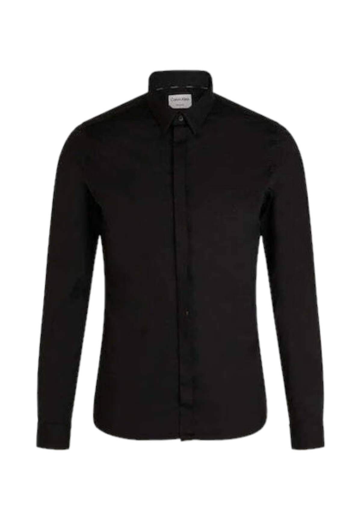 Camicia a Maniche Lunghe Poplin Hp Extra Slim K10K109891 Black