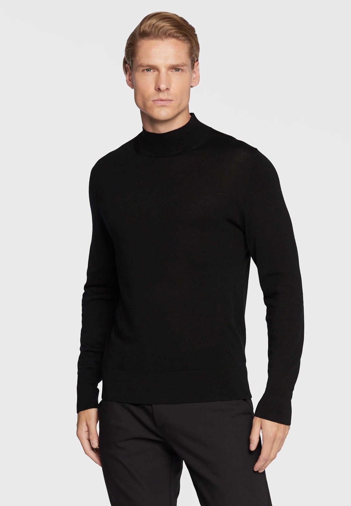 Maglione Collo Alto Merino Rws Mock Neck K10K110424 CK Black