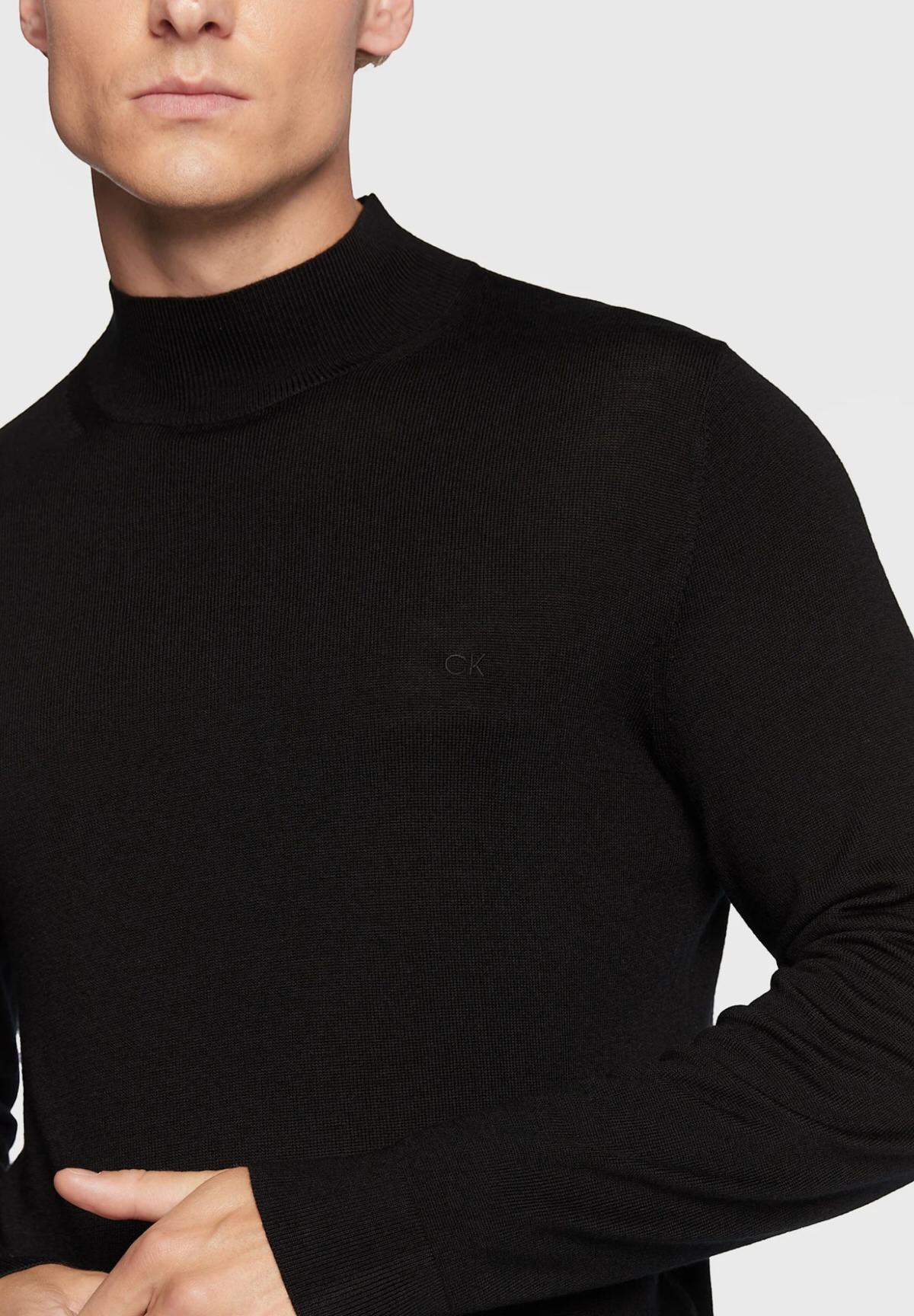 Maglione Collo Alto Merino Rws Mock Neck K10K110424 CK Black