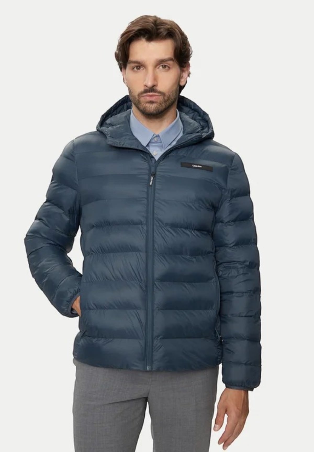 Giubbotto Recycled Hooded Puff K10K113908 Ink