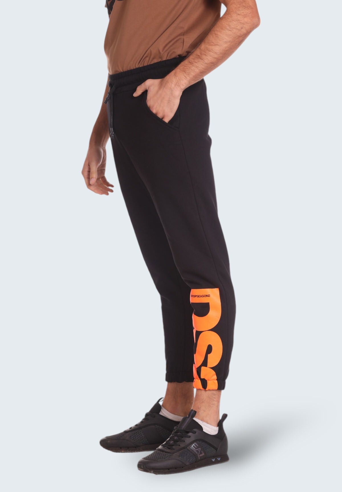 Pantaloni Pantalone 100% Cotone FW24236 Nero