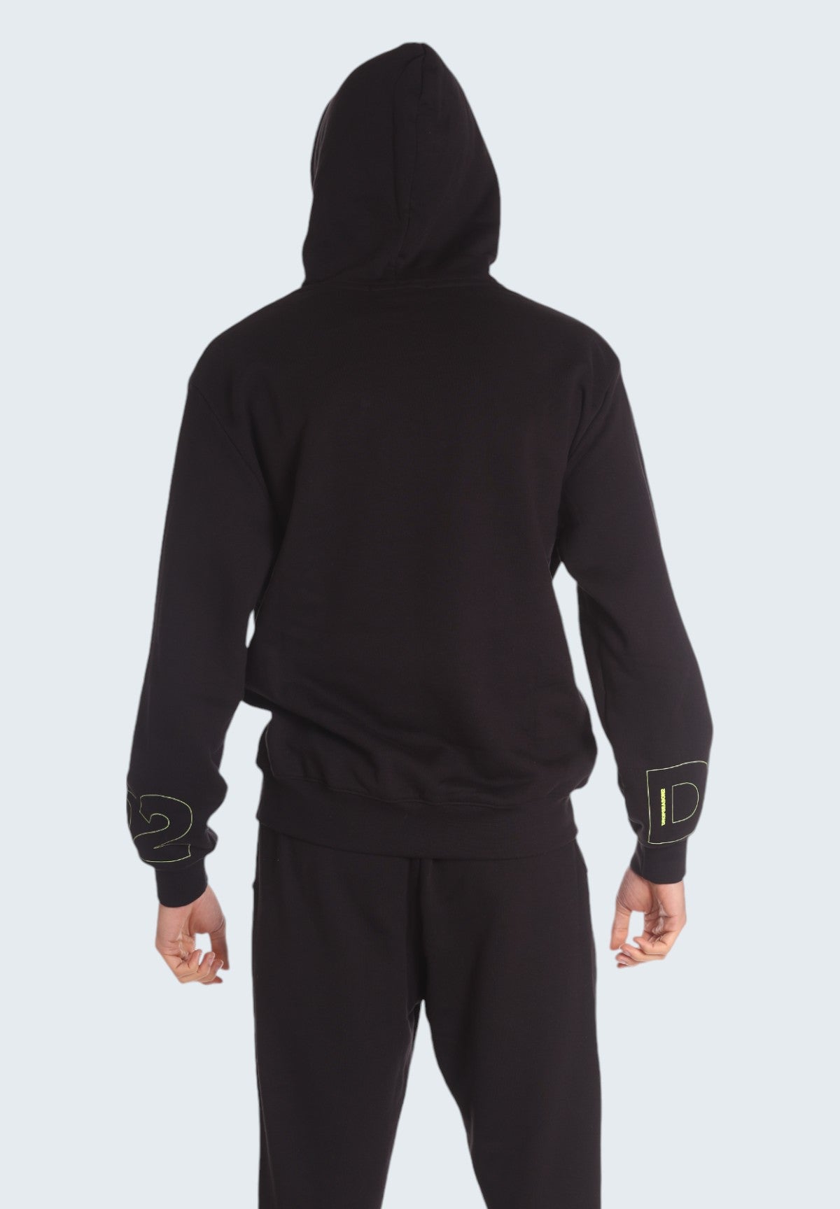 Felpa Pullover con Cappuccio FW24239 Nero