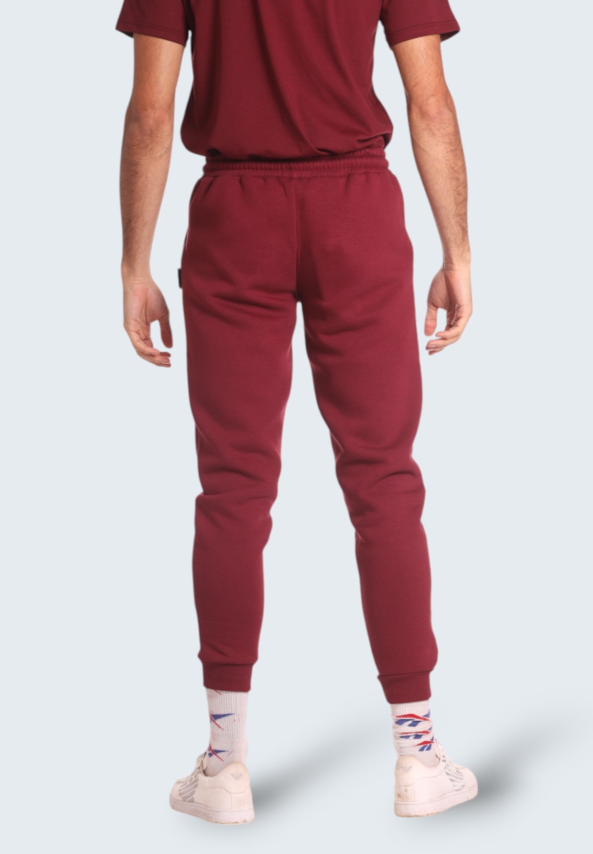 Pantaloni Tuta Jogger Con Logo Grande IU9024P Bordeaux